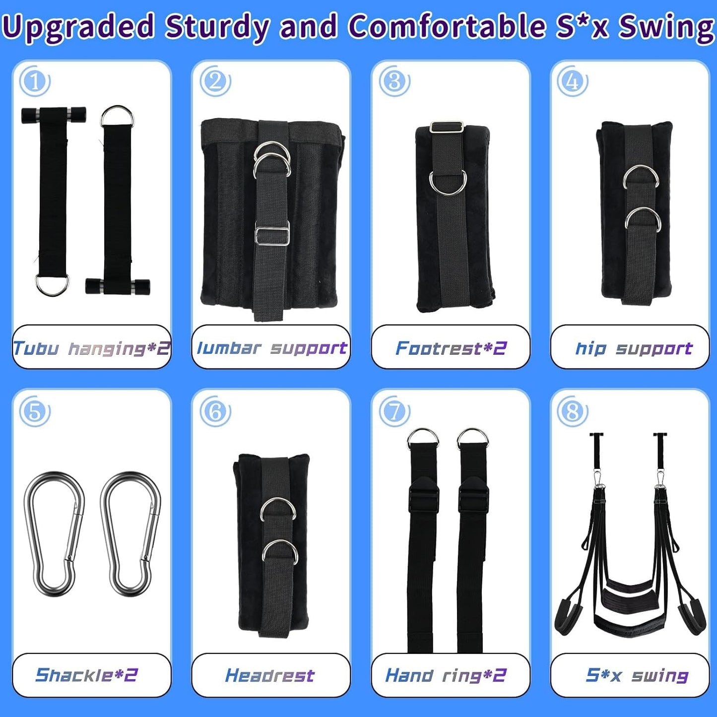 AirBound Heavy Duty BDSM Door Sex Swing