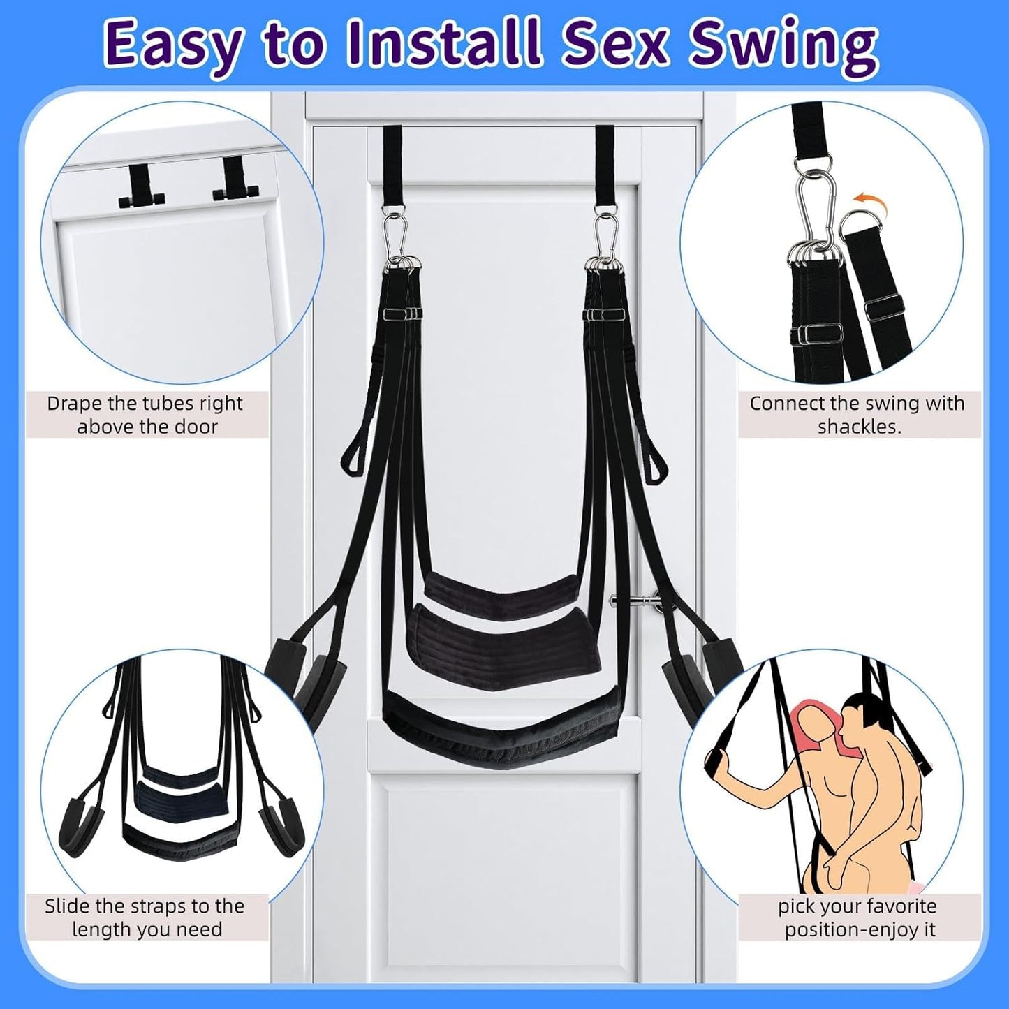 AirBound Heavy Duty BDSM Door Sex Swing