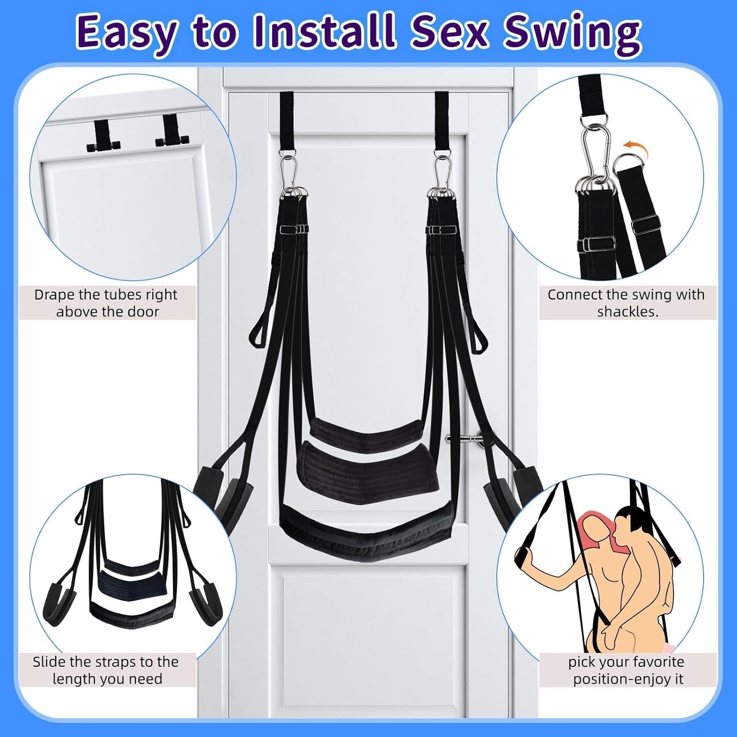AirBound Heavy Duty BDSM Door Sex Swing