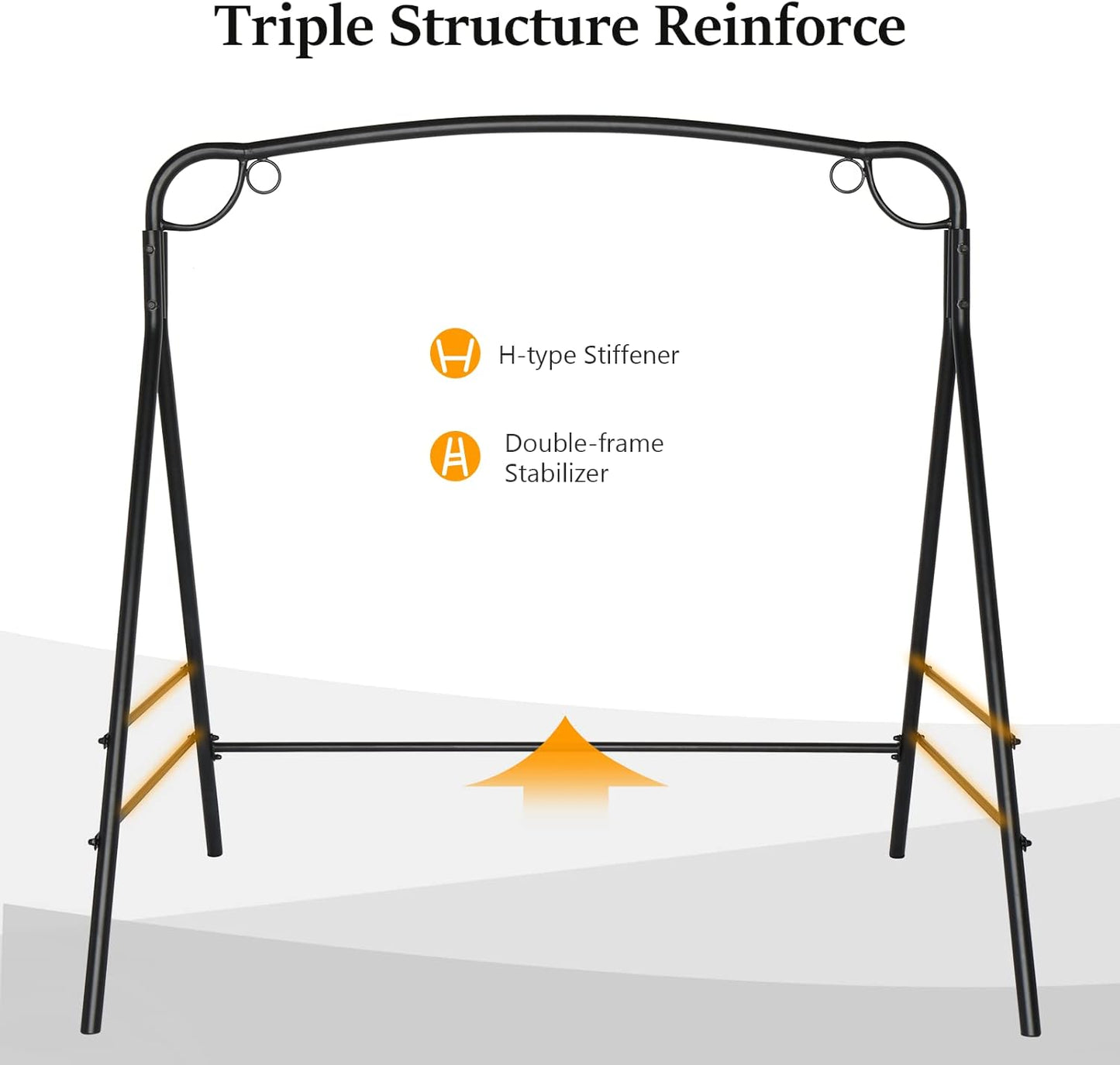 IronNoir Metal Sex Swing Stand | 660 lb Steel Frame