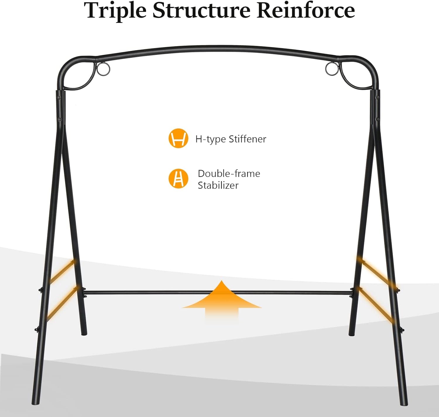 IronNoir Metal Sex Swing Stand | 660 lb Steel Frame