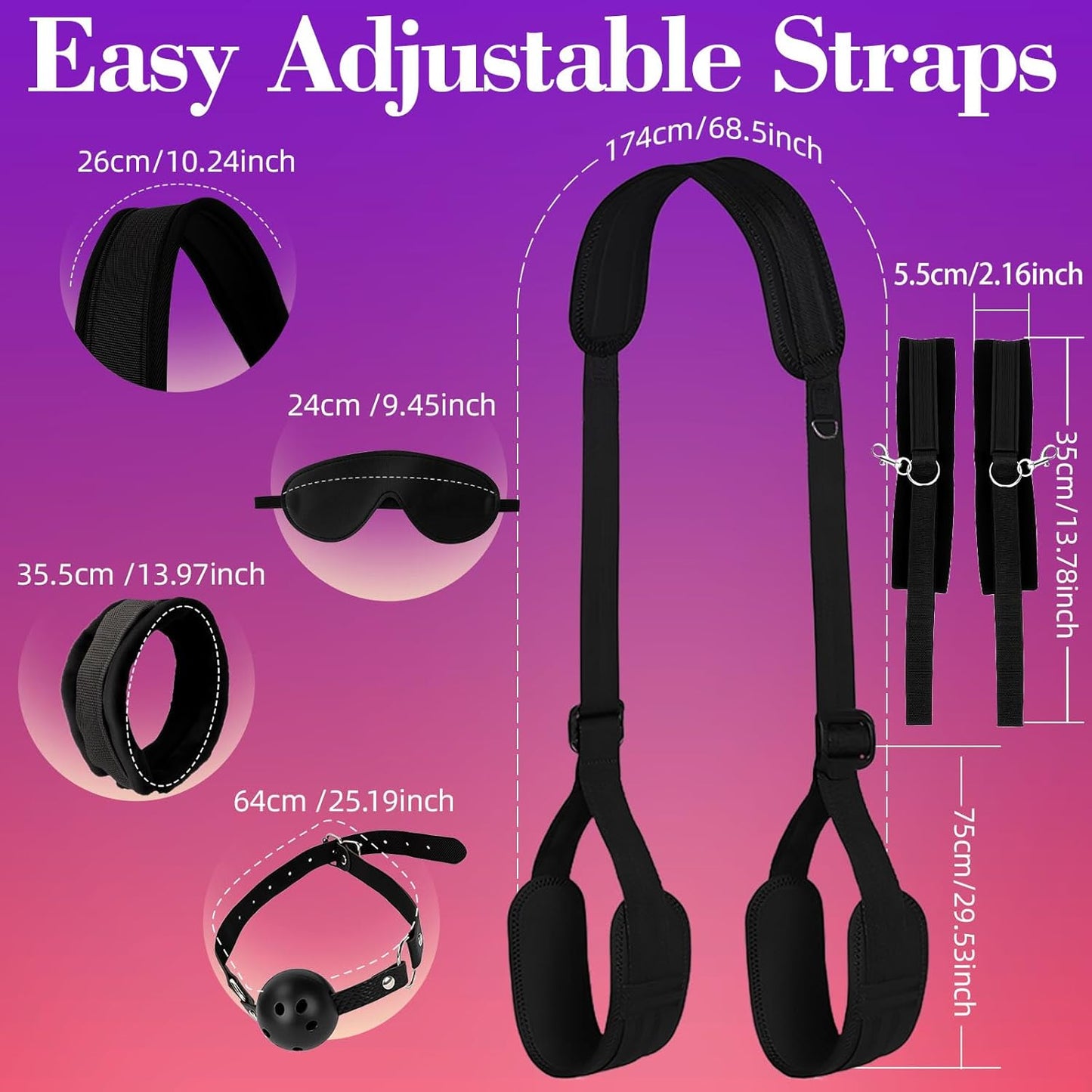 ObeyLine Adjustable BDSM Sex Sling Kit