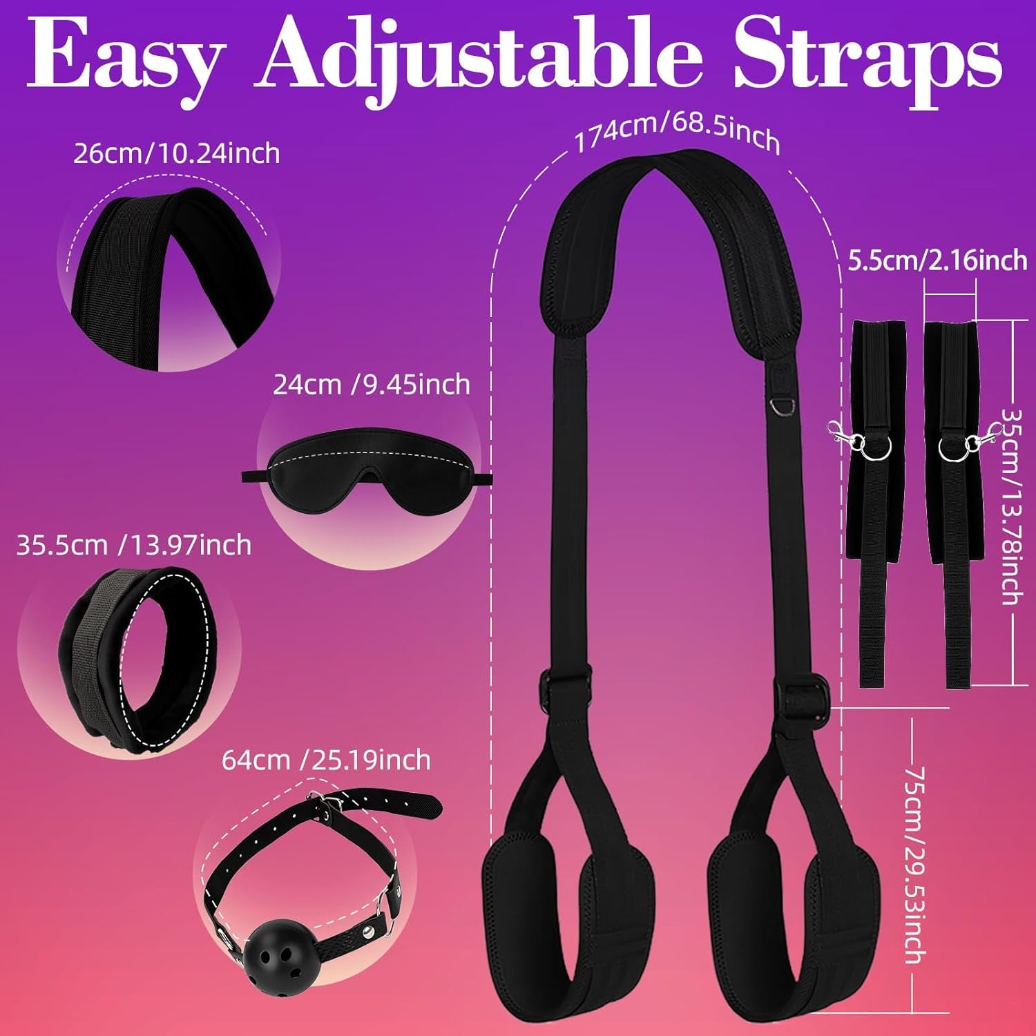 ObeyLine Adjustable BDSM Sex Sling Kit