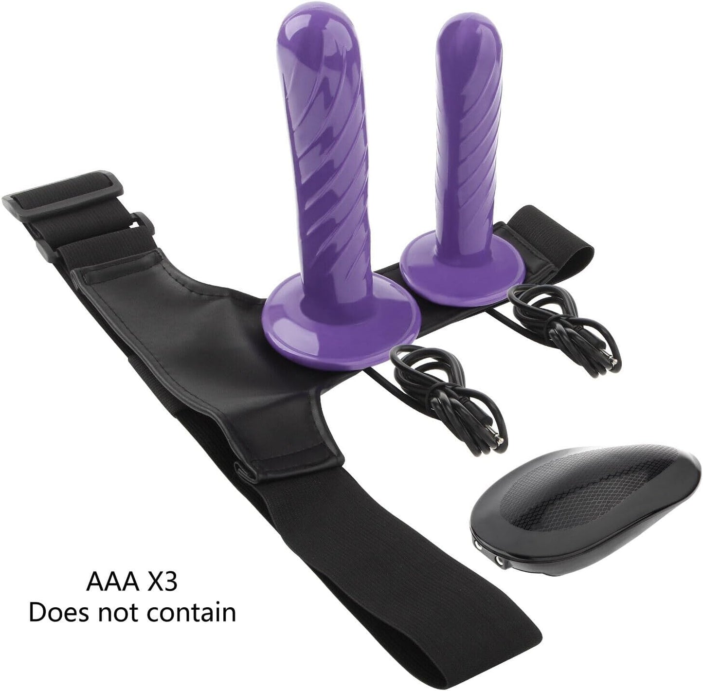 TwinThrill Double Vibrating Strap-On Dildo | Adjustable Harness