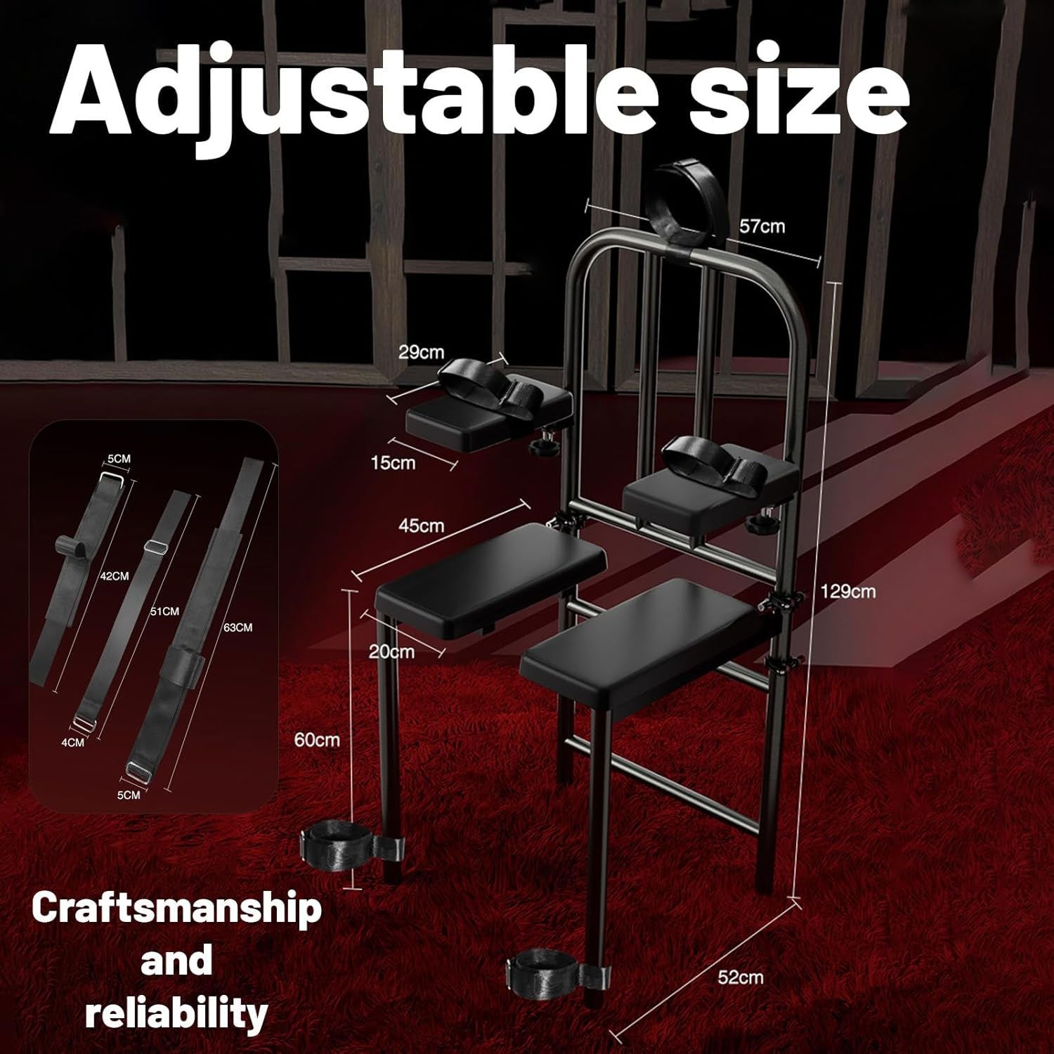 VowLock BDSM Obedience Chair with Cuffs