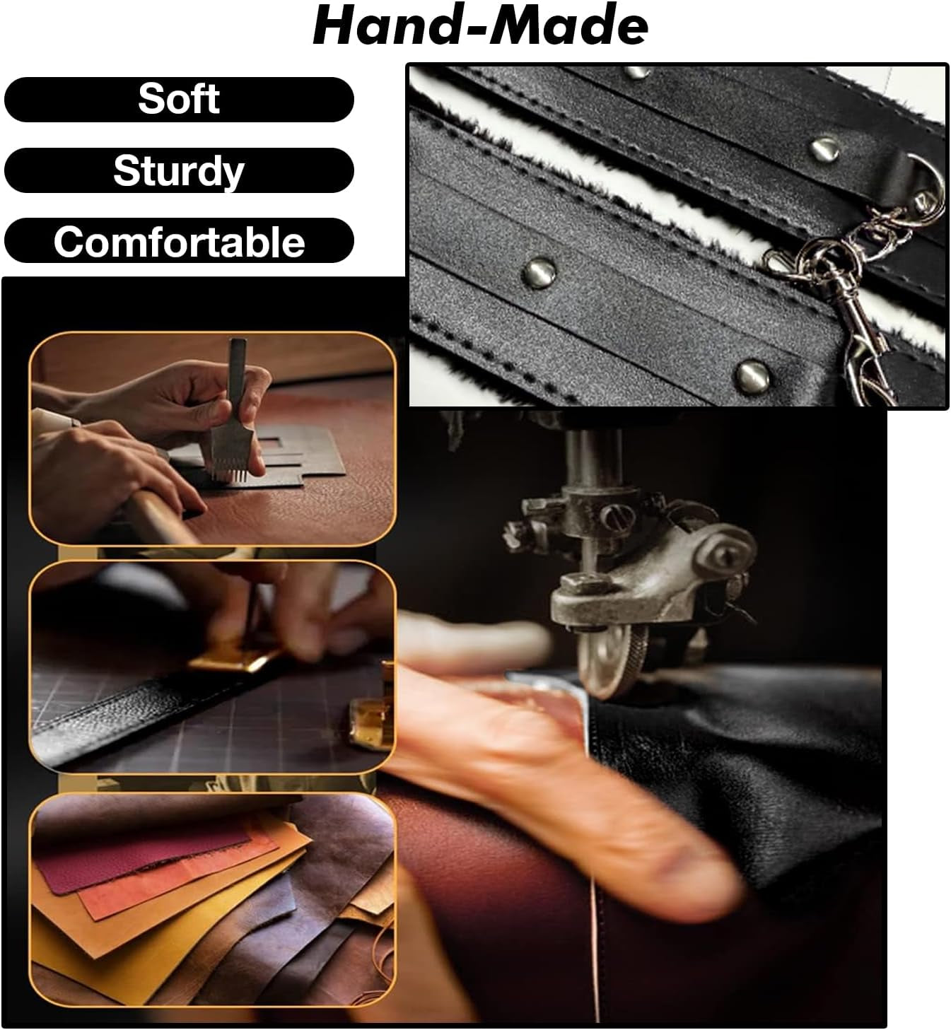 Sex Toys BDSM Restraints Dildo, 36Pcs Kit Bondage Gear and Accessories for Adult Women and Couples (Blcak)