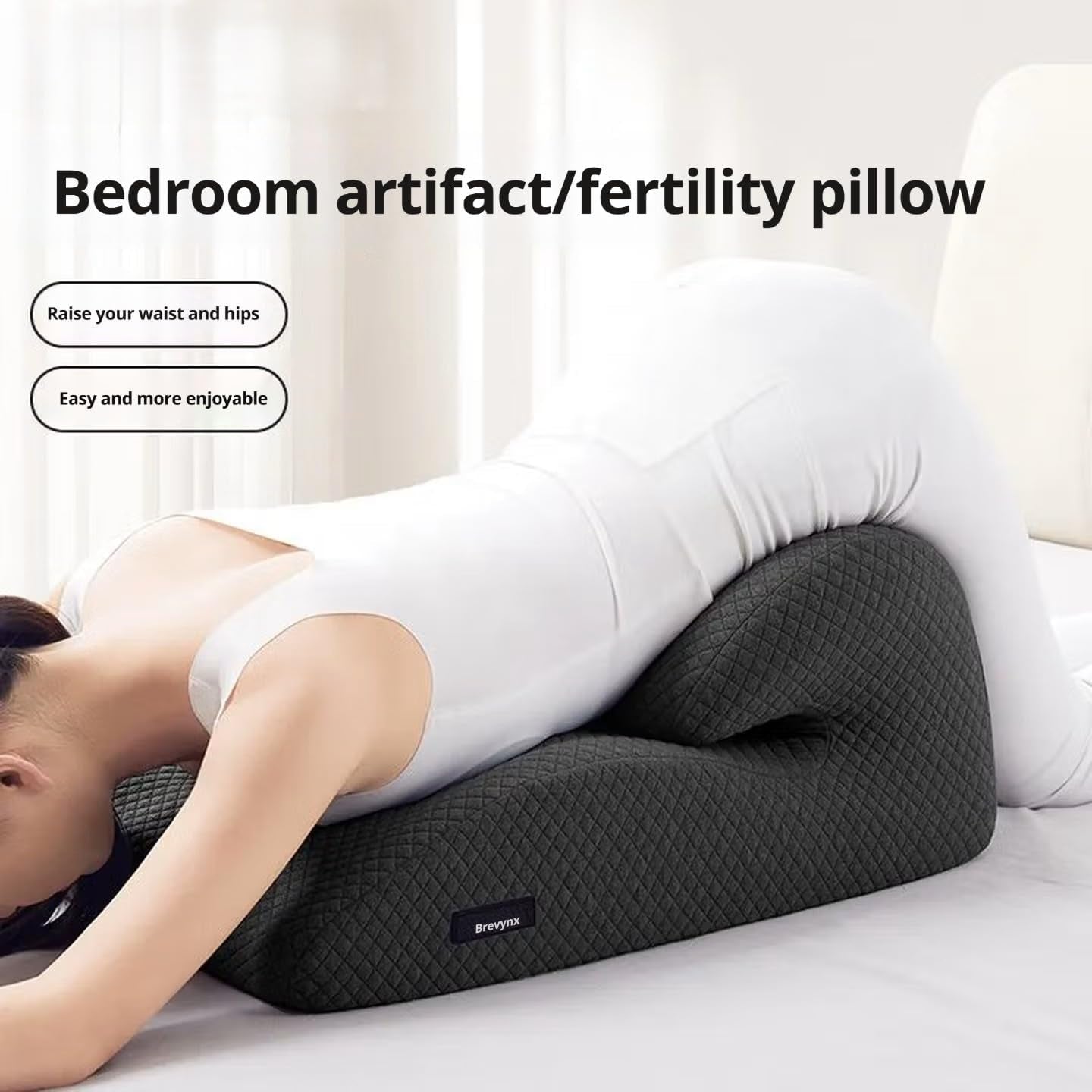 NoctisDream 24" Memory Foam Sex Wedge Pillow | Support for Couples