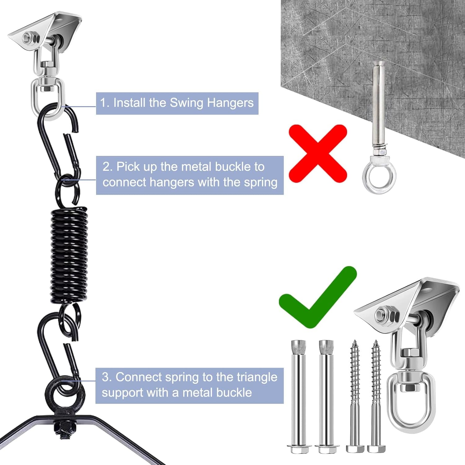 BDSM Sex Swing for Couple, Heavy Duty 360 Degree Spinning Indoor Ceiling Swing with Triangle Hanging Apparatus and Adjustable Slings Soft Pads, Adult Sex Toys Sex Furniture, Holds up to 800 Lbs
