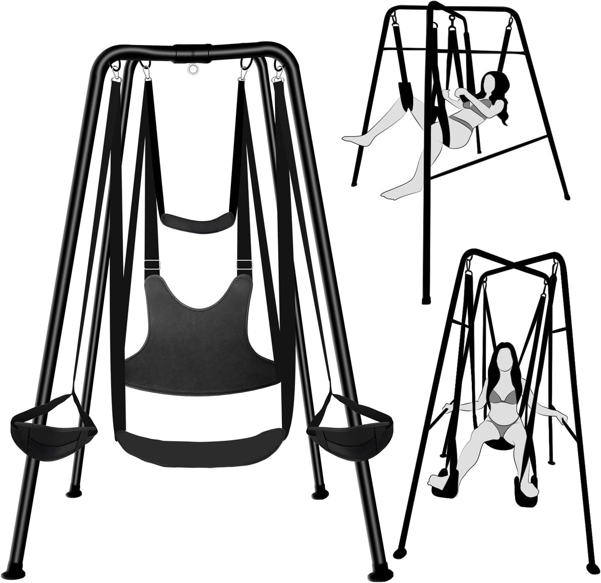 NightRig Freestanding Sex Swing and Bondage Sling BDSM Furniture