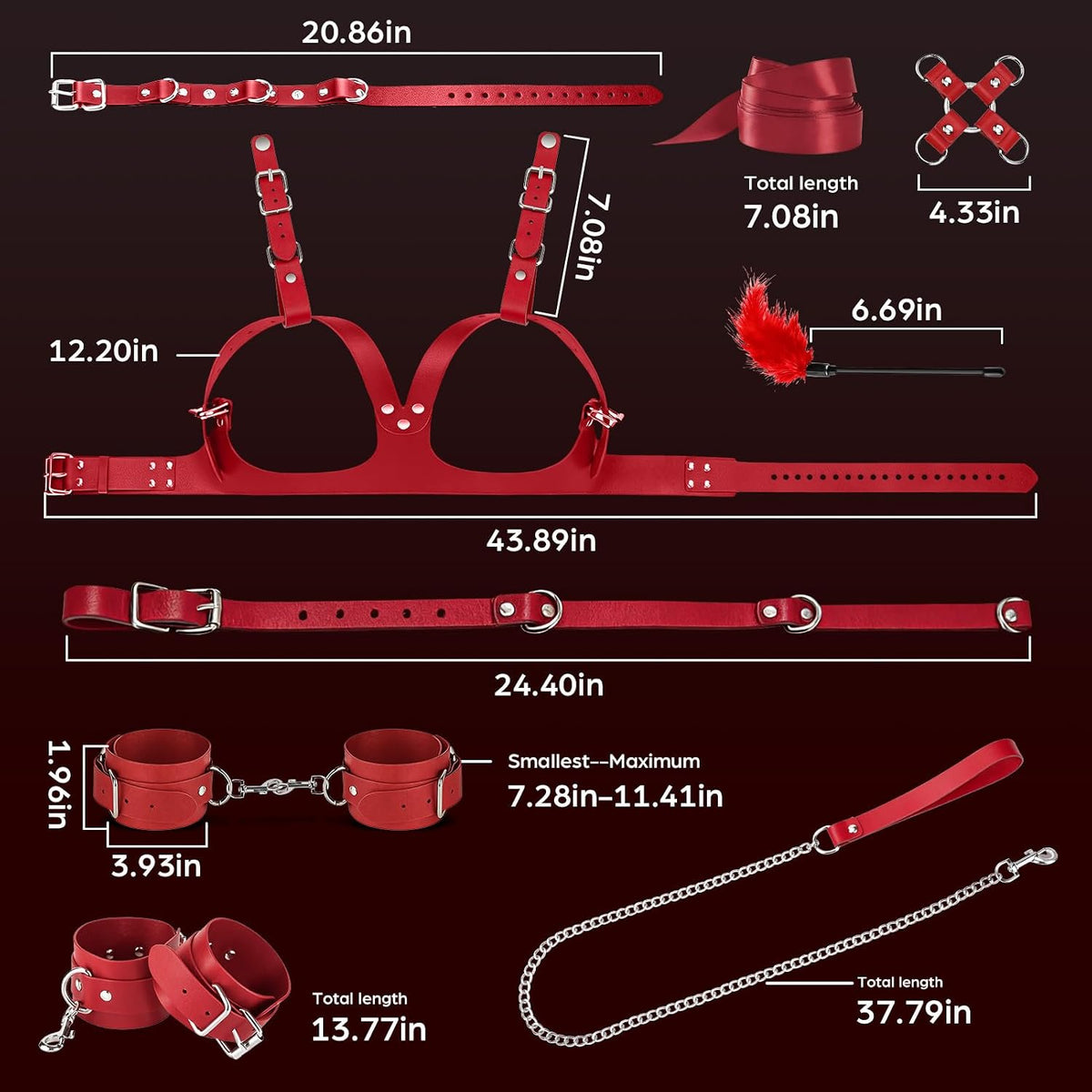 ScarletRite 13-Piece BDSM Beginners Kit