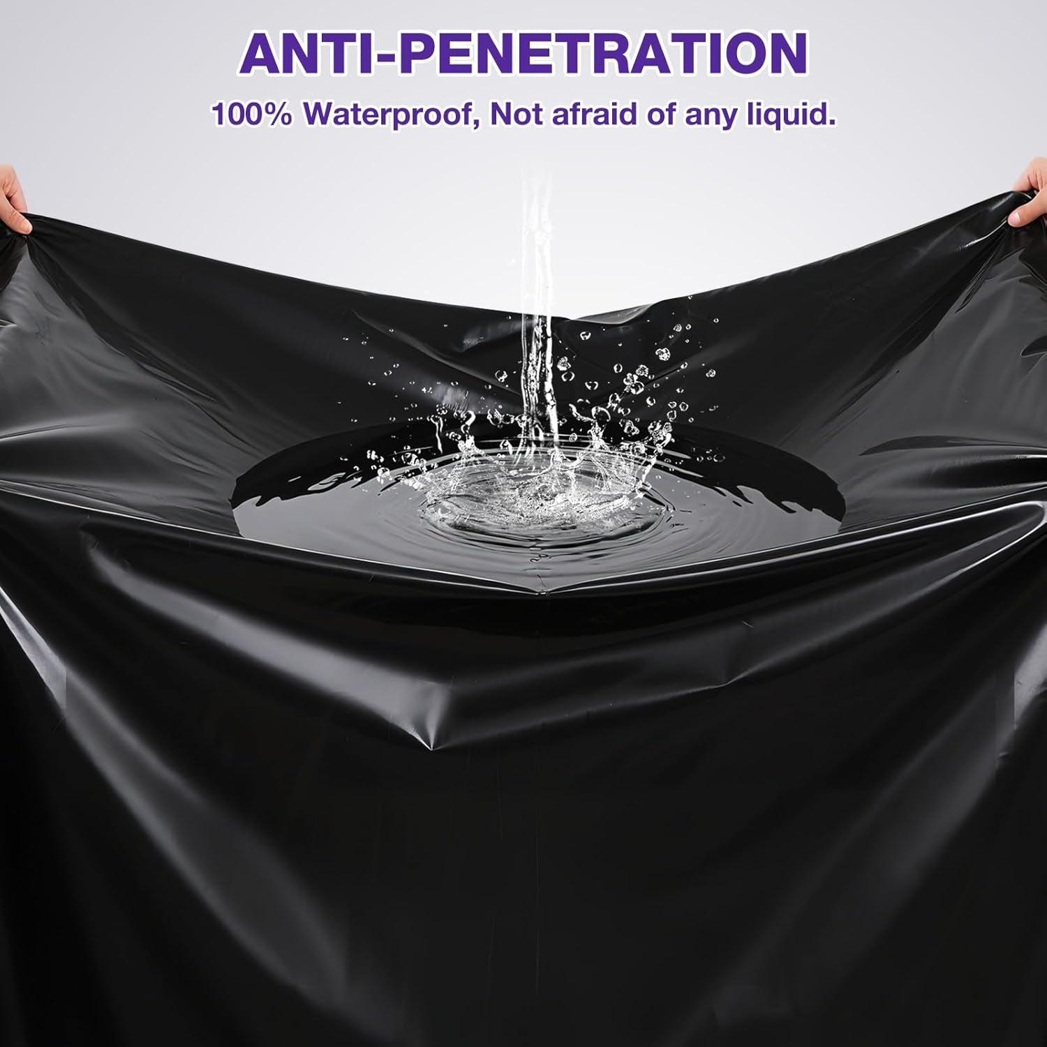 Black Vinyl Queen Mattress Protector Waterproof for Essential Oil Massage Spa, Fits 80X60In (203X152Cm), Wipe Clean PVC Mattress Cover Stain & Water Proof Bed Cover Queen Fitted Sheet for Nuru Massage