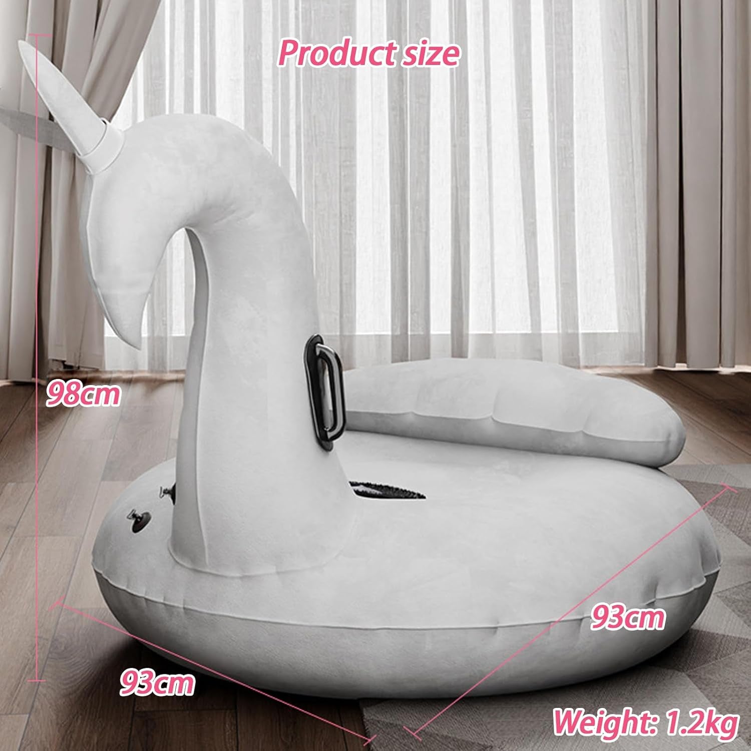 Sex Position Aid Cushion, Unicorn Sex Sofa with Automatic Inflation Air Pump, Sex Bench, Inflatable Sex Furniture, SM Chair Dildo Mount Ramp Cushion Pillow Adult Sex Toys
