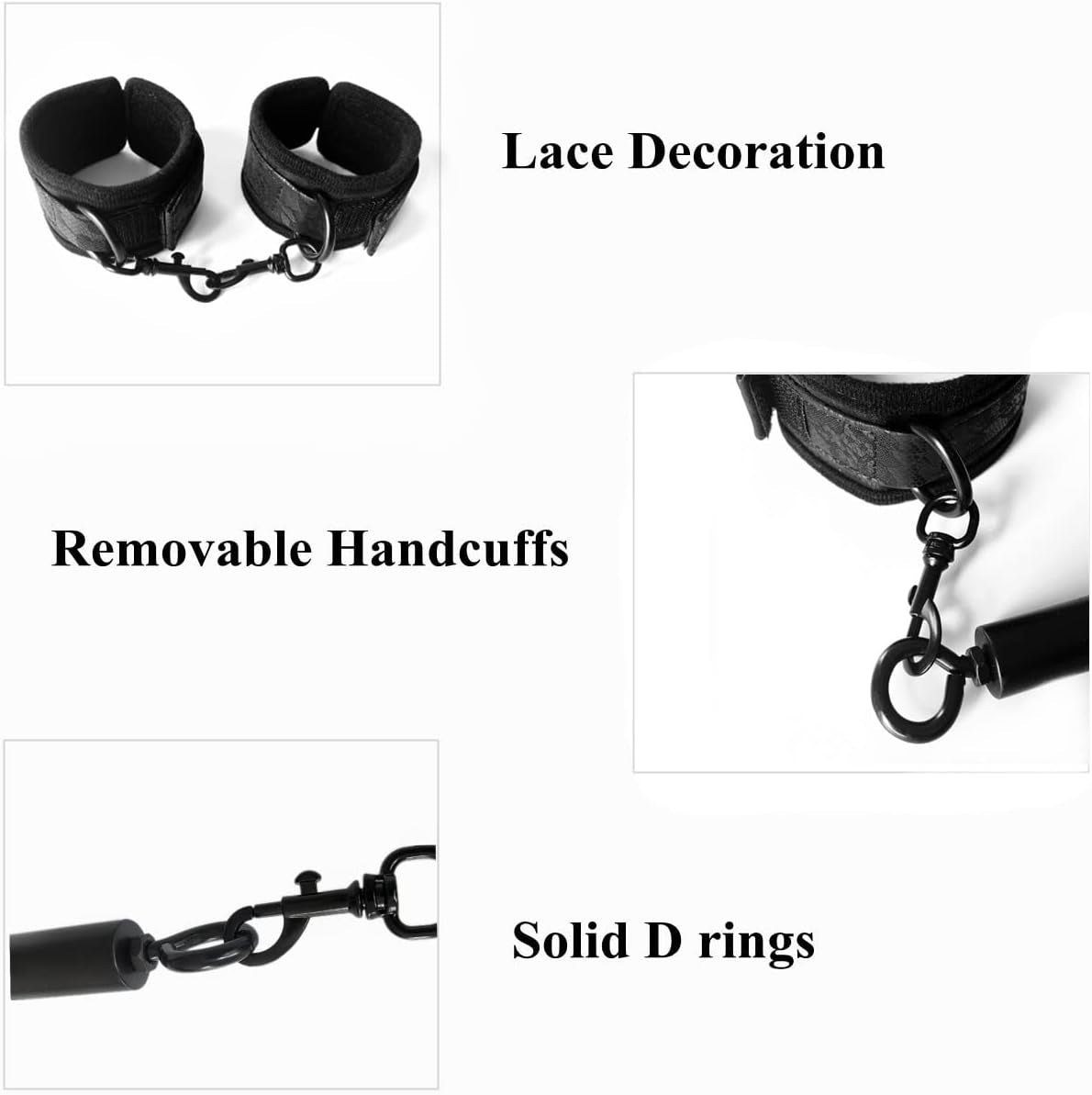 NightPivot Spreader Bar Set, Swivel Cuffs & Collar