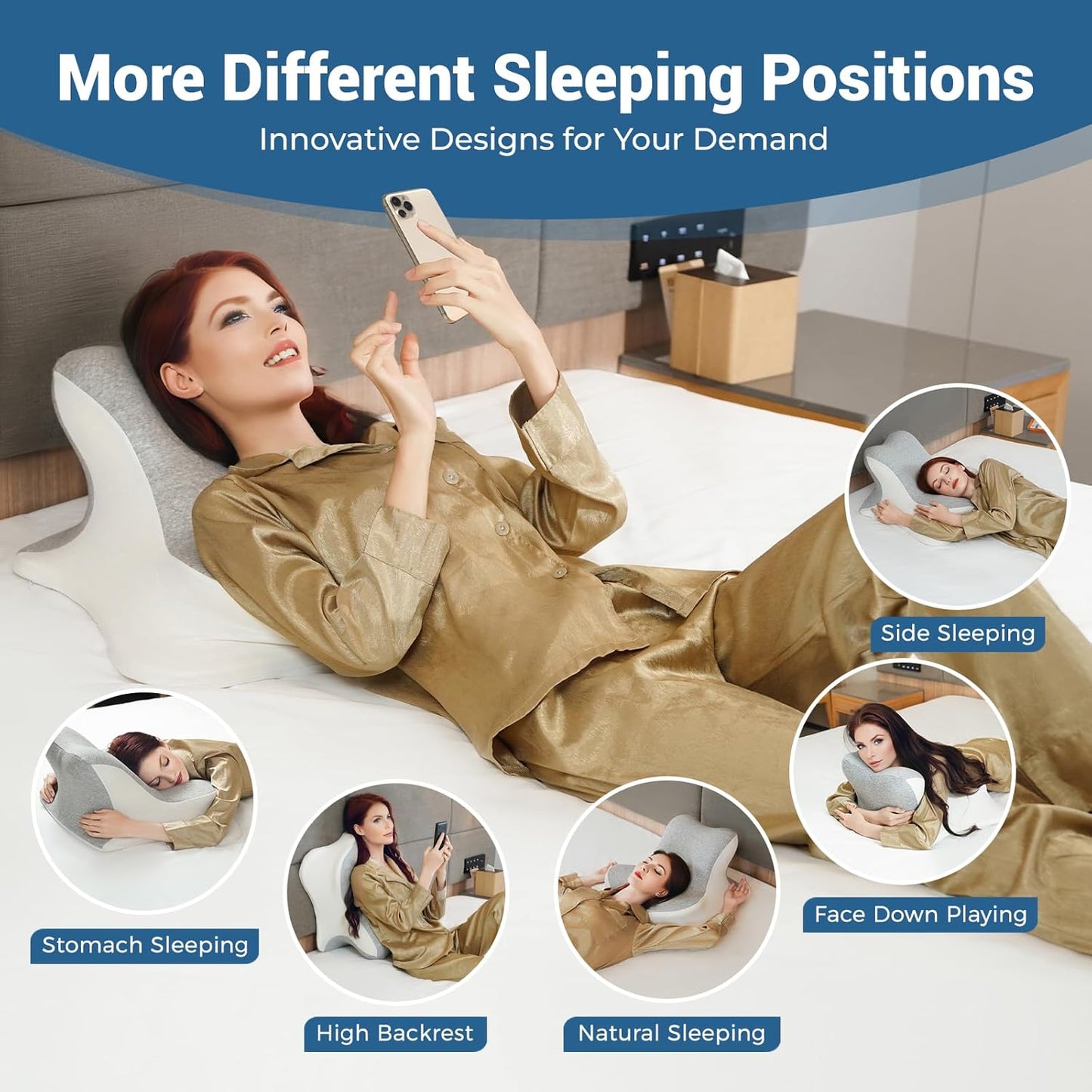 SilkLift Sex Position Memory Foam Wedge Pillow