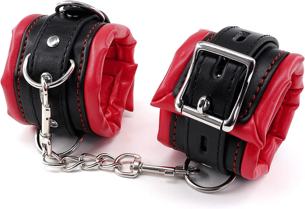 NightGarnet Padded BDSM Wrist & Ankle Cuff Set