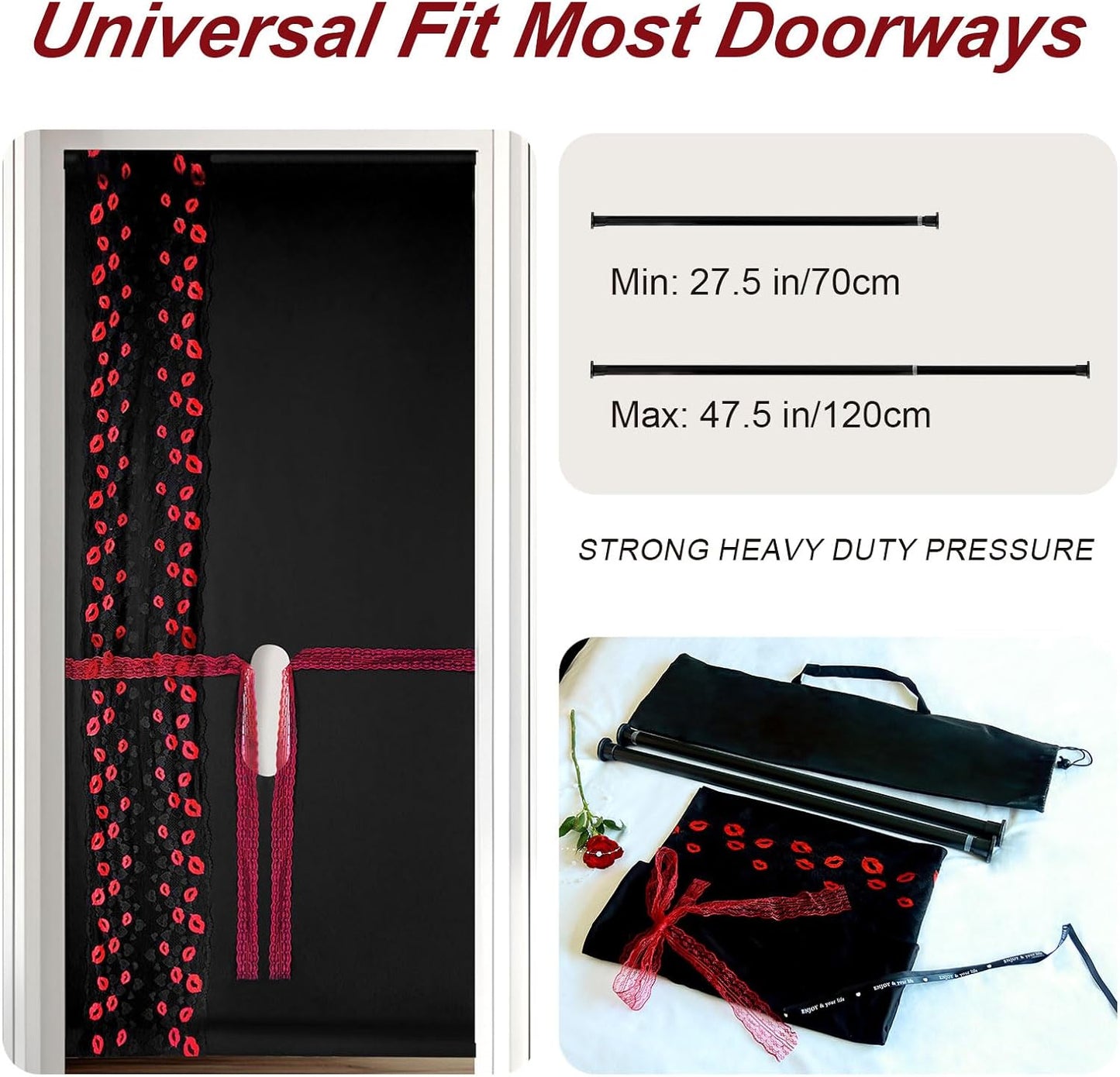 LaceMist Portable BDSM Glory Hole Door Curtain