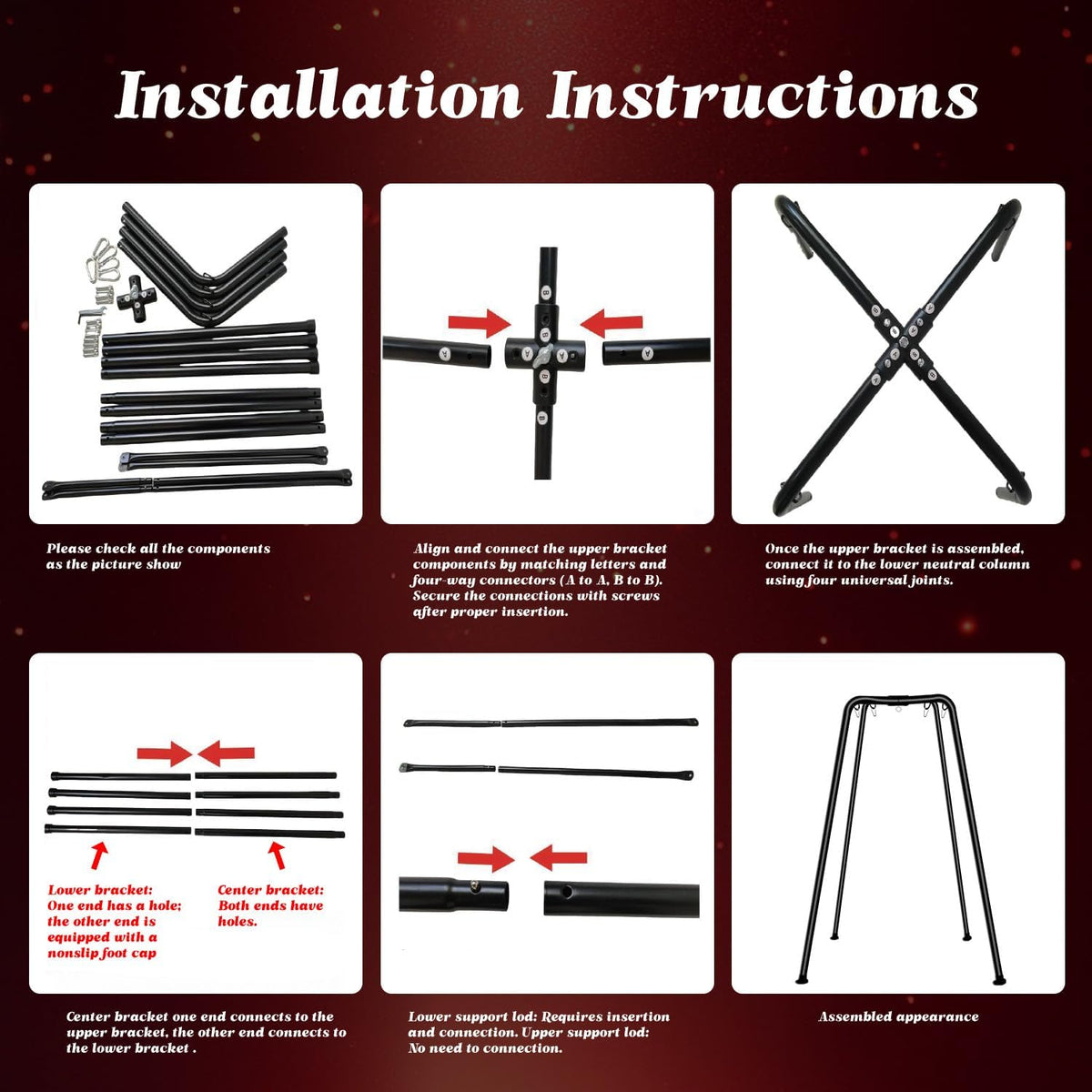NightRig Freestanding Sex Swing and Bondage Sling BDSM Furniture
