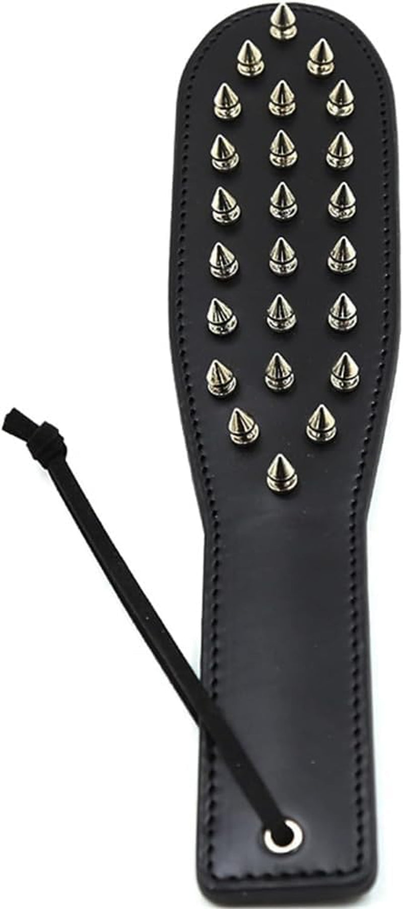 DarkVerdict Double-Sided Studded Spanking Paddle in PU Leather