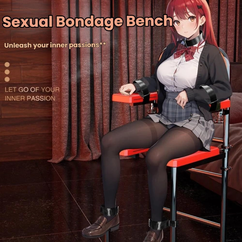 ScarletControl Padded BDSM Sex Chair with Restraints