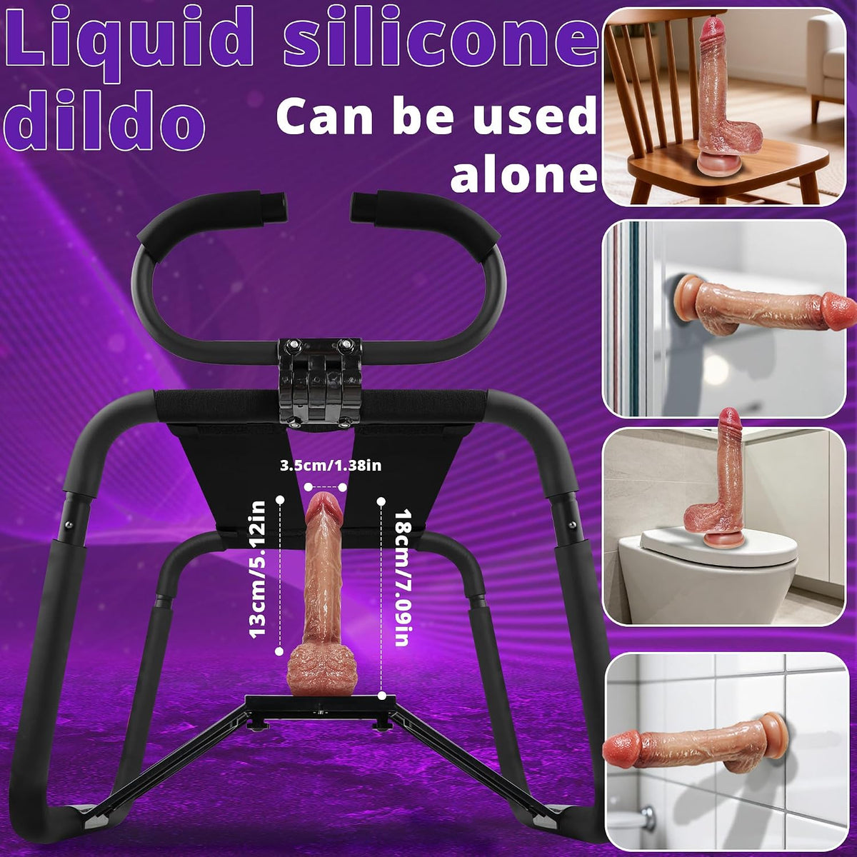 NightObsidian Bouncing Sex Chair with Dildo Mount