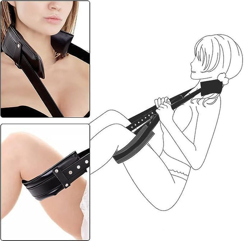 3 in 1 Bed Pillow, Inflatable Pillow for Couples Soft Portable Positioning Triangle Sofa Pillow Body Positioners Cushion Sex Things for Couples Hand Leg Cuffs Strap Set Sweatshirt RTWE3