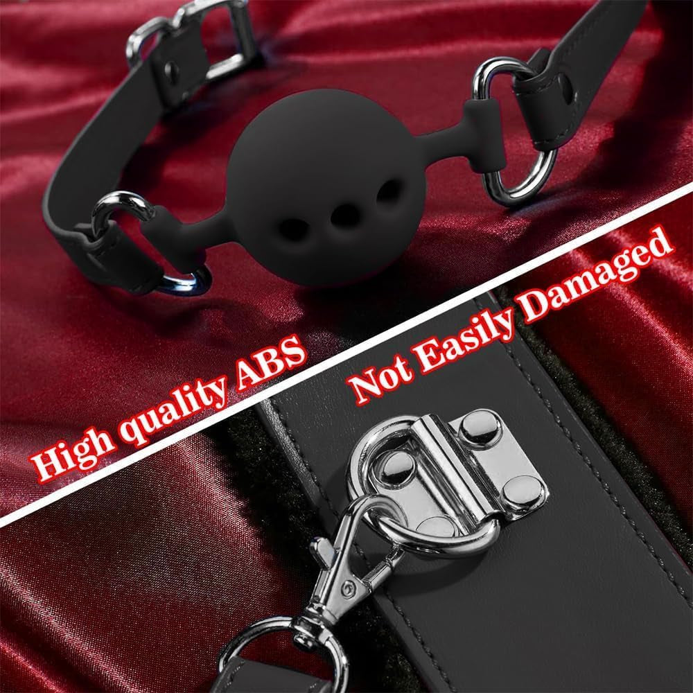 BDSM Couples Sex Toys Bondage - 12 Pcs Kit Bondage Restraint Gear and Accessories Set Adult Toys for Women and Man