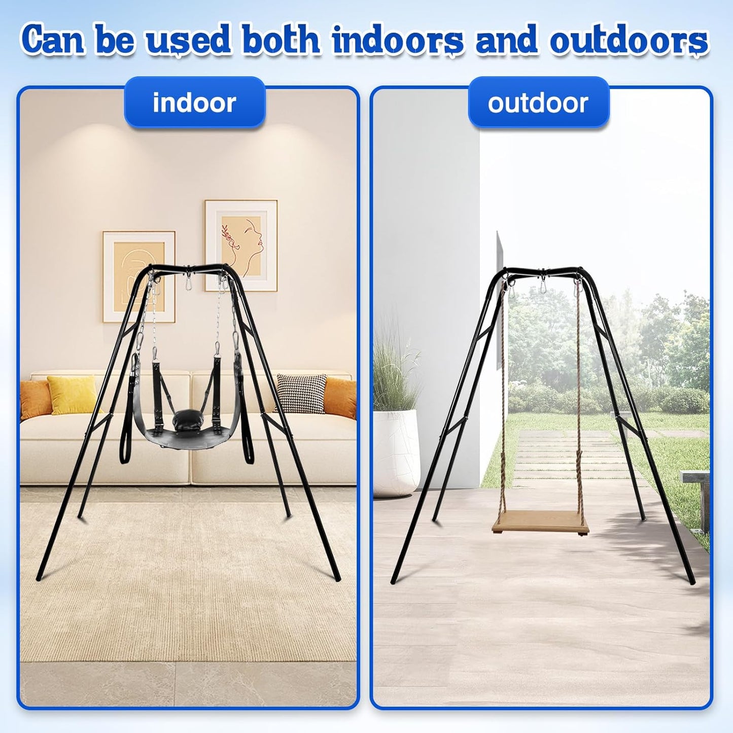 ControlFrame Sex Swing Stand | 500 lb Freestanding Steel Frame