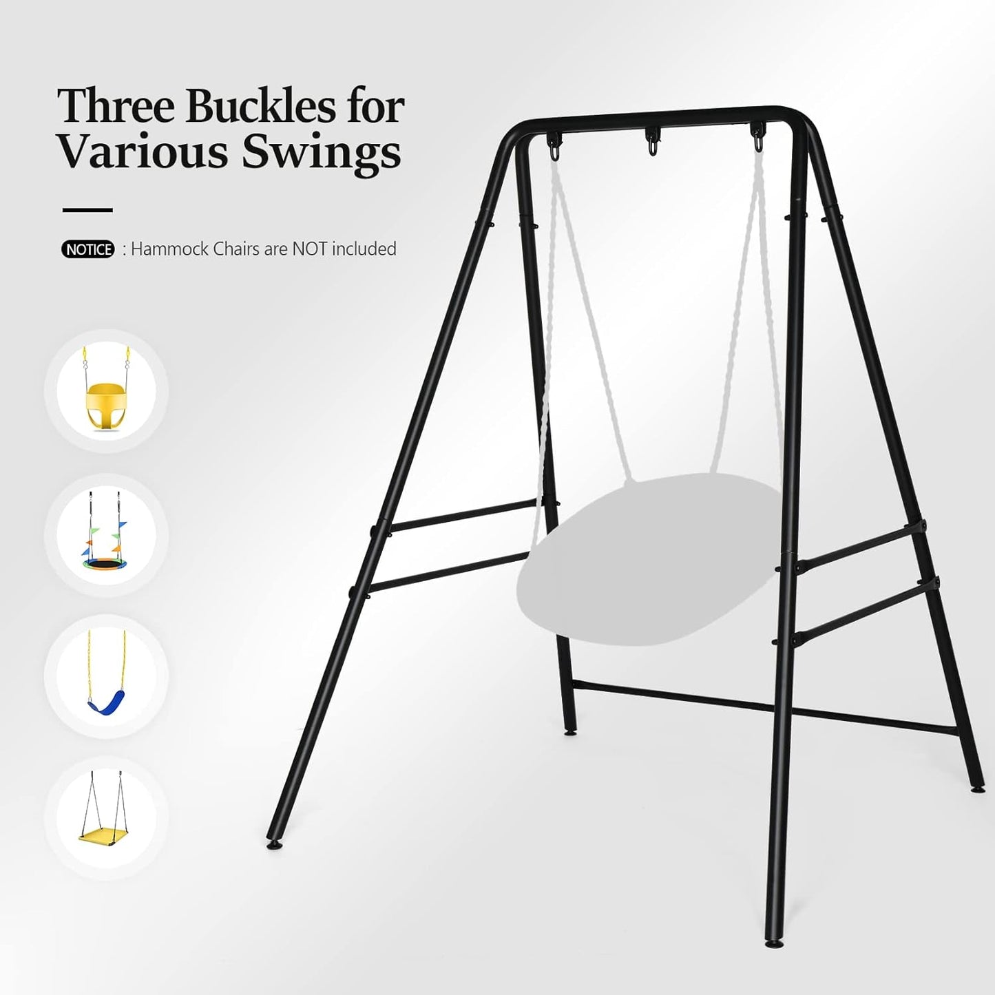 BronzeHalo Low Sex Swing Stand | 450 lb Steel Frame