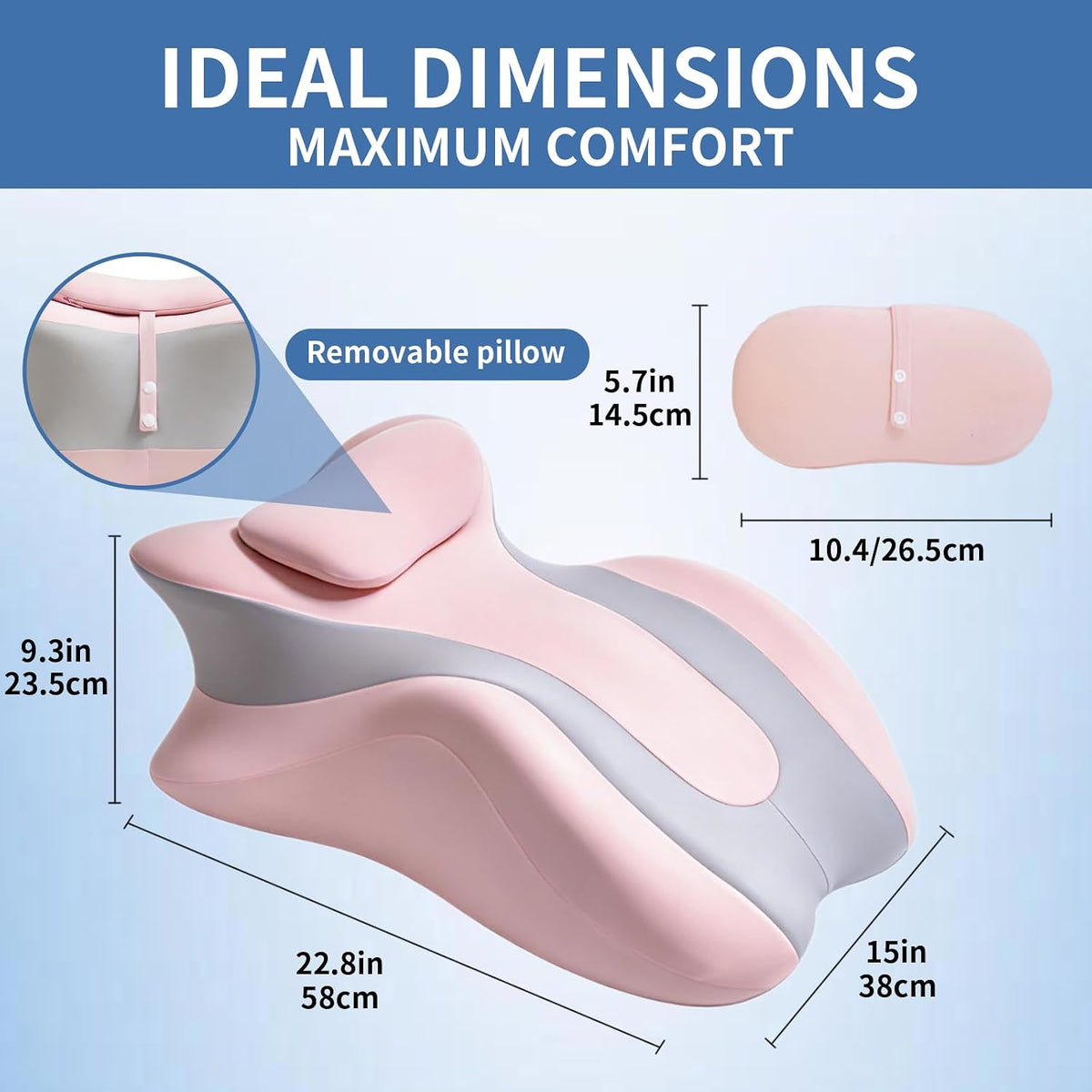 NightCrest Memory Foam Sex Pillow Wedge for Couples Positioning