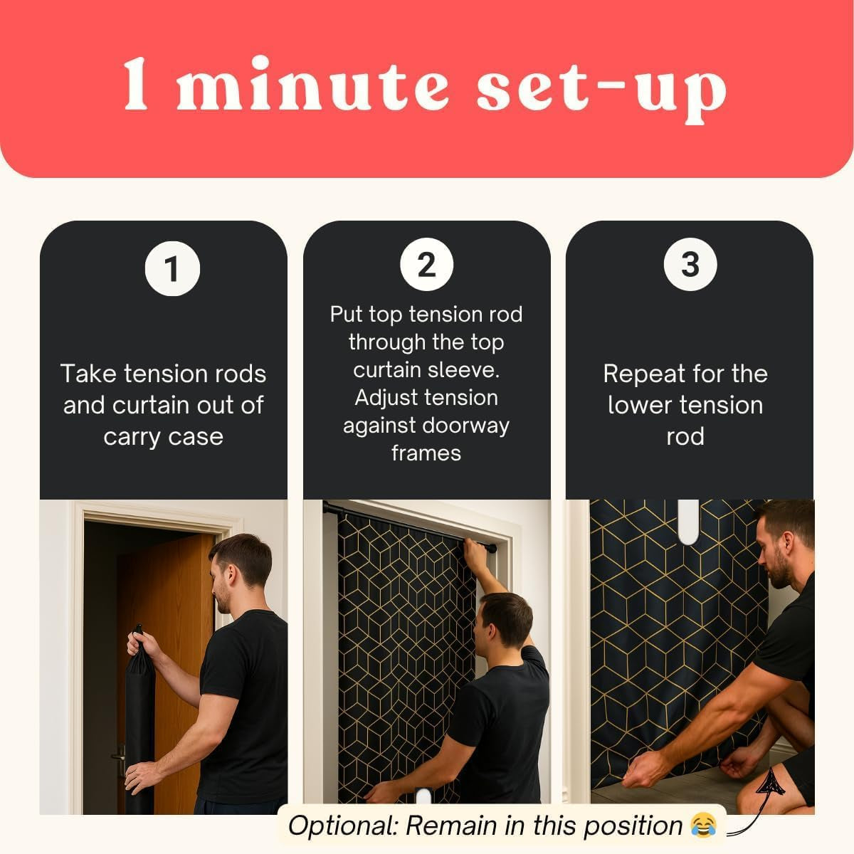 ThresholdRush Portable Glory Hole Wall Kit for Doorways with Carry Case