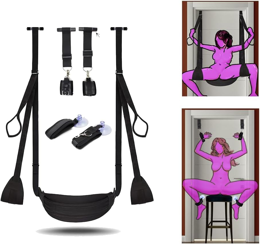 BlackArc Door Sex Swing | Plush Padded Bondage Swing Seat Kit