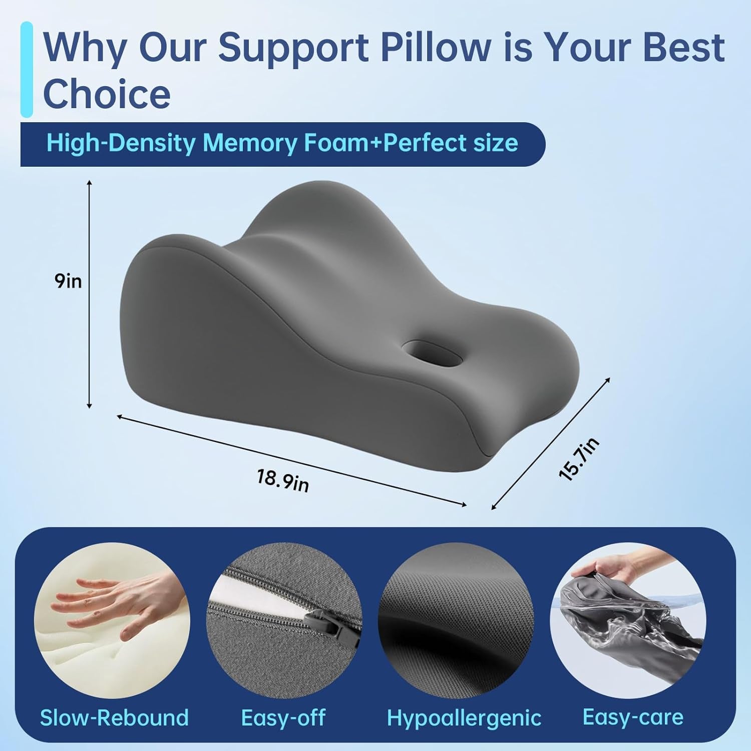 MidnightForm Memory Foam Sex Position Pillow