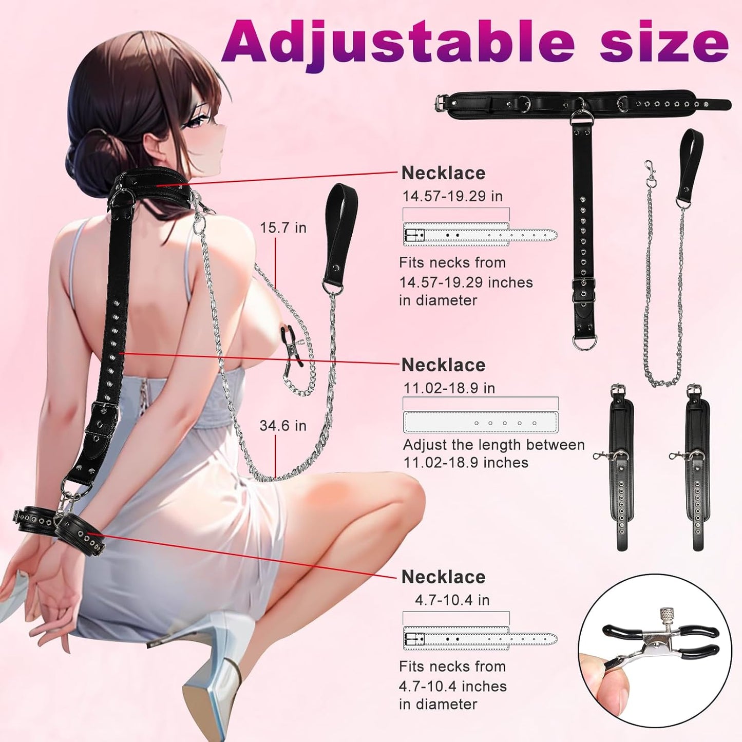 ViceCollar BDSM 4-in-1 Restraint Kit