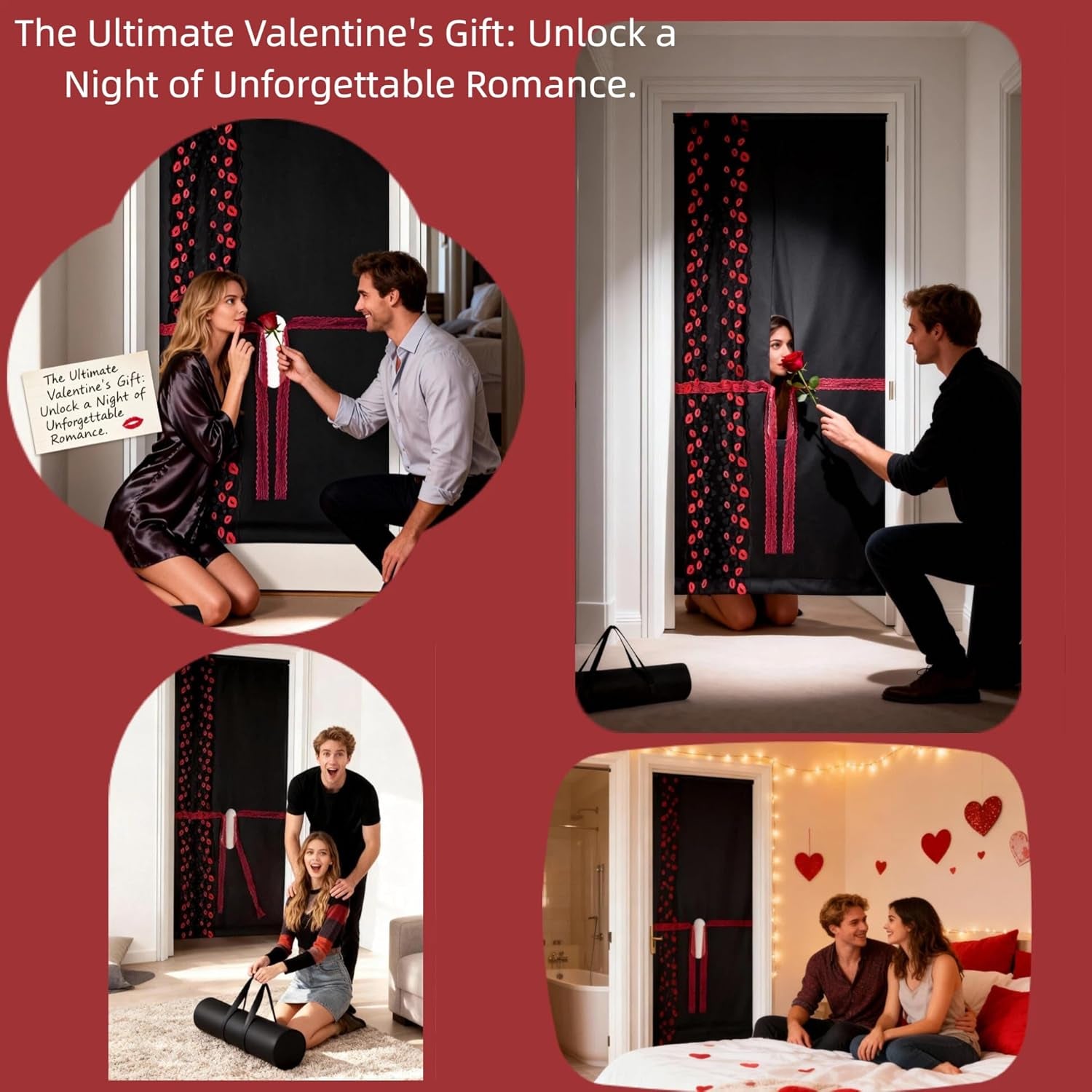 LaceMist Portable BDSM Glory Hole Door Curtain