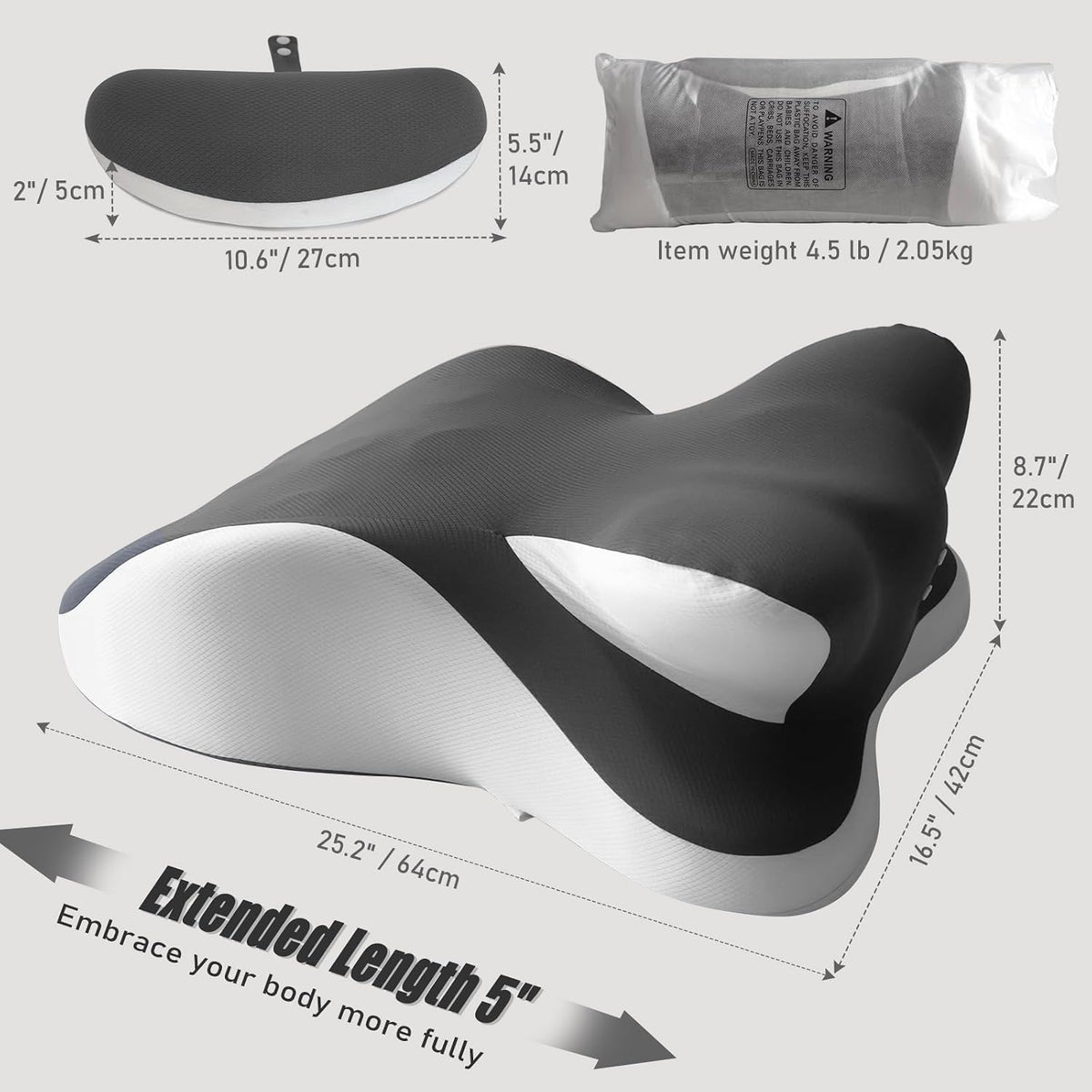 SlowRebound Sex Wedge Pillow | 27° Memory Foam Positioner
