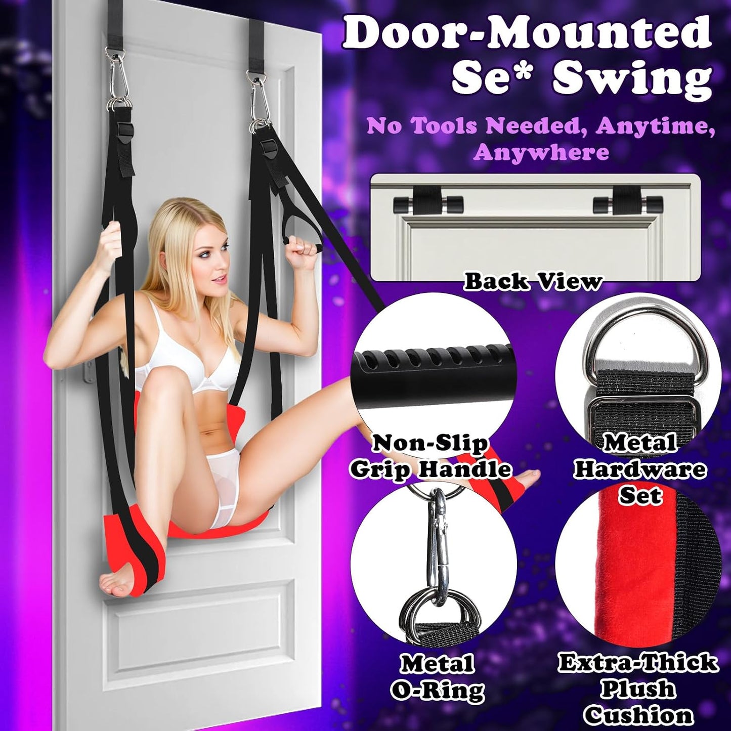 FreeFall 360° Spinning Sex Swing for Couples | Padded & Adjustable