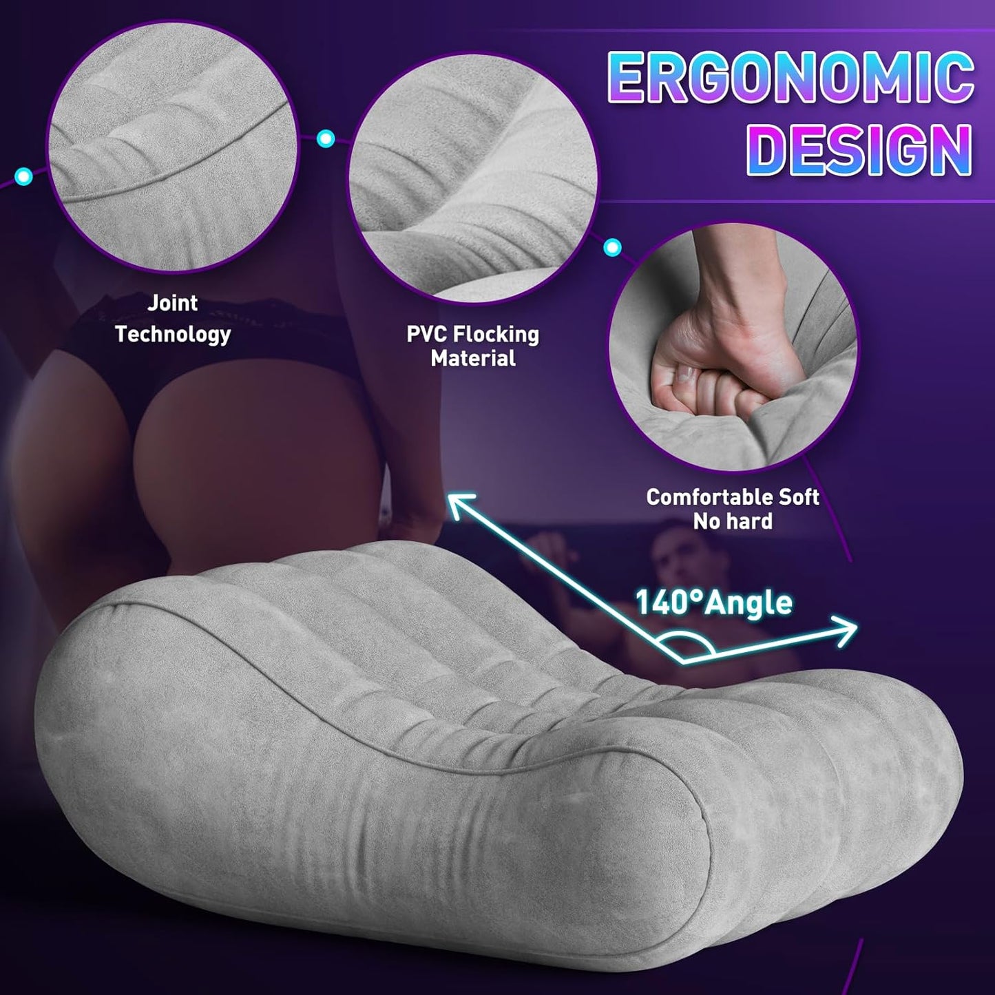 SmokeLounge Inflatable Extra-Wide Sex Chair Pillow