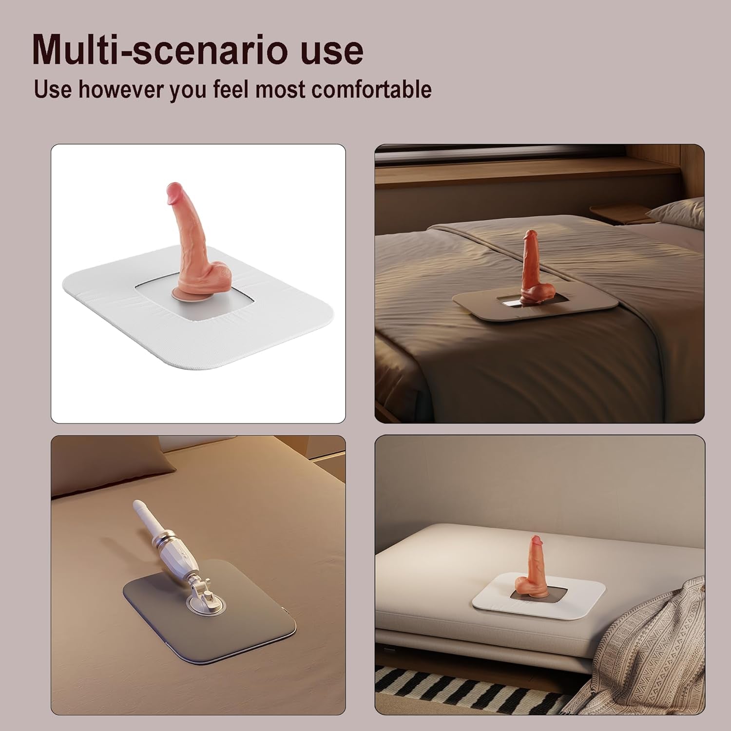 NoirMount Hands-Free Dildo Mount Sex Pillow