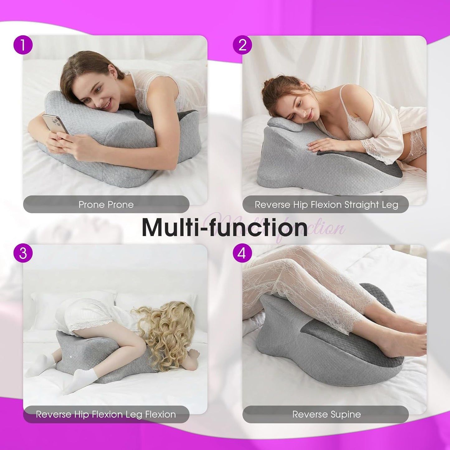 NoirAngle 27° Sex Pillow Wedge for Couples