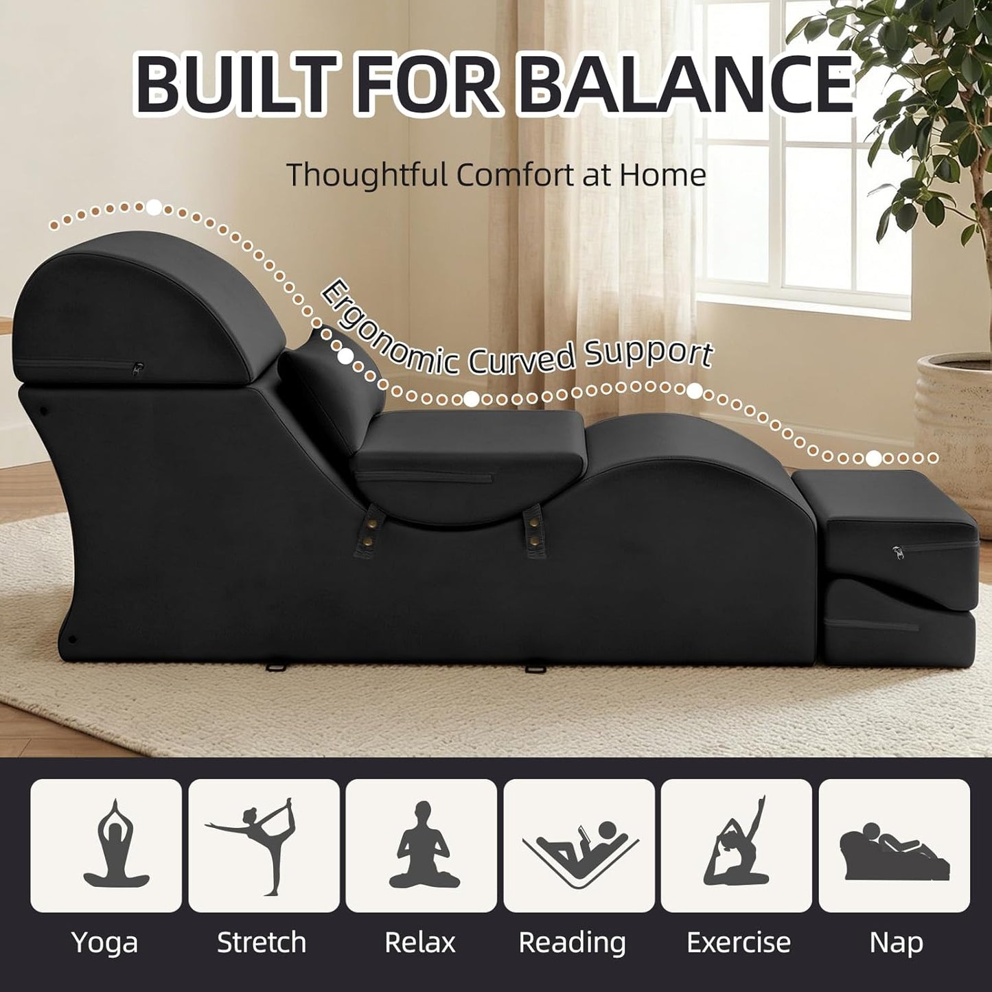 BlackOut High-Density 2-in-1 Sex Chaise Lounge 