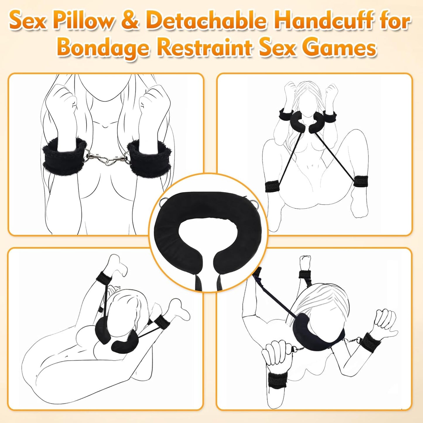 NoirSway Heavy-Duty BDSM Sex Swing for Couples
