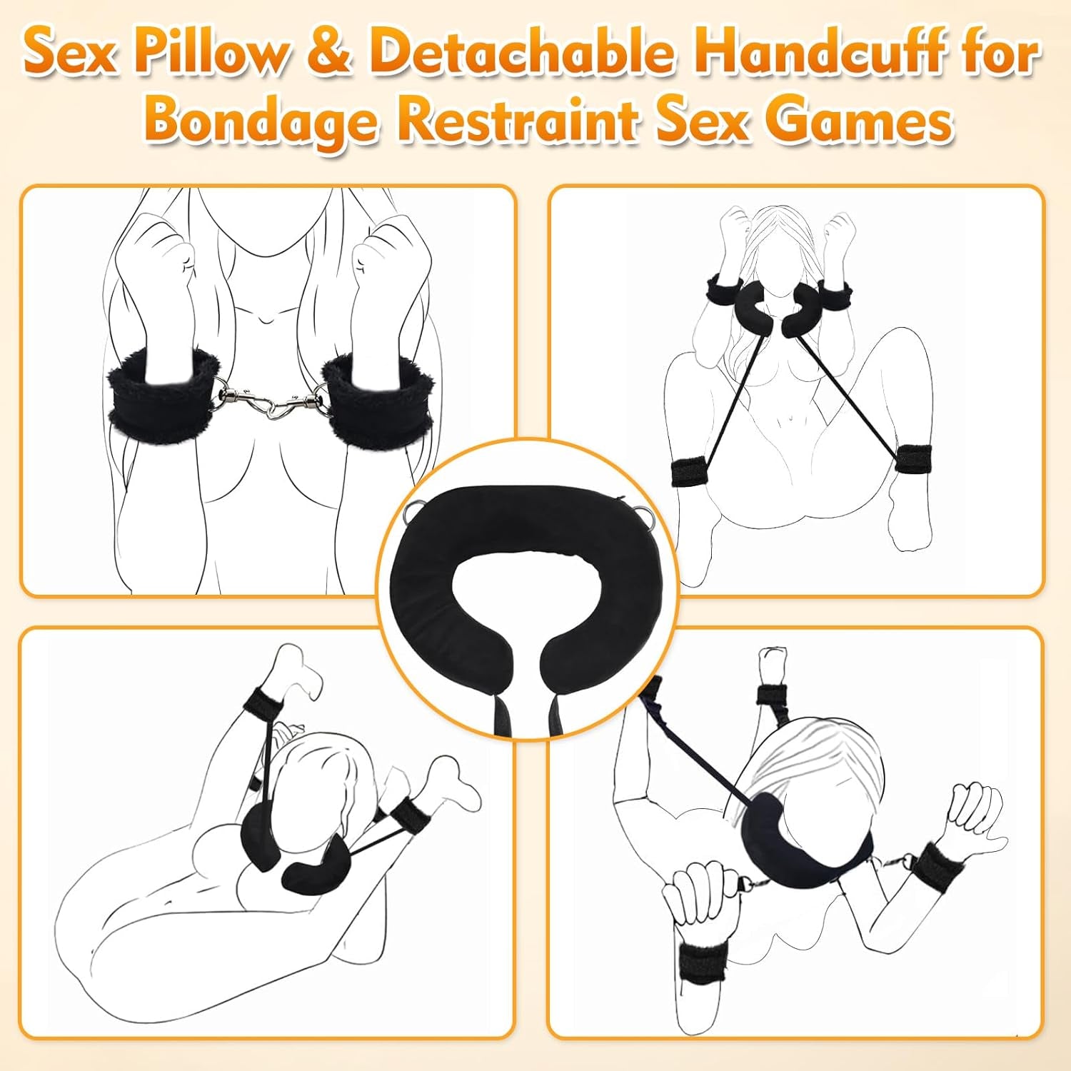 NoirSway Heavy-Duty BDSM Sex Swing for Couples
