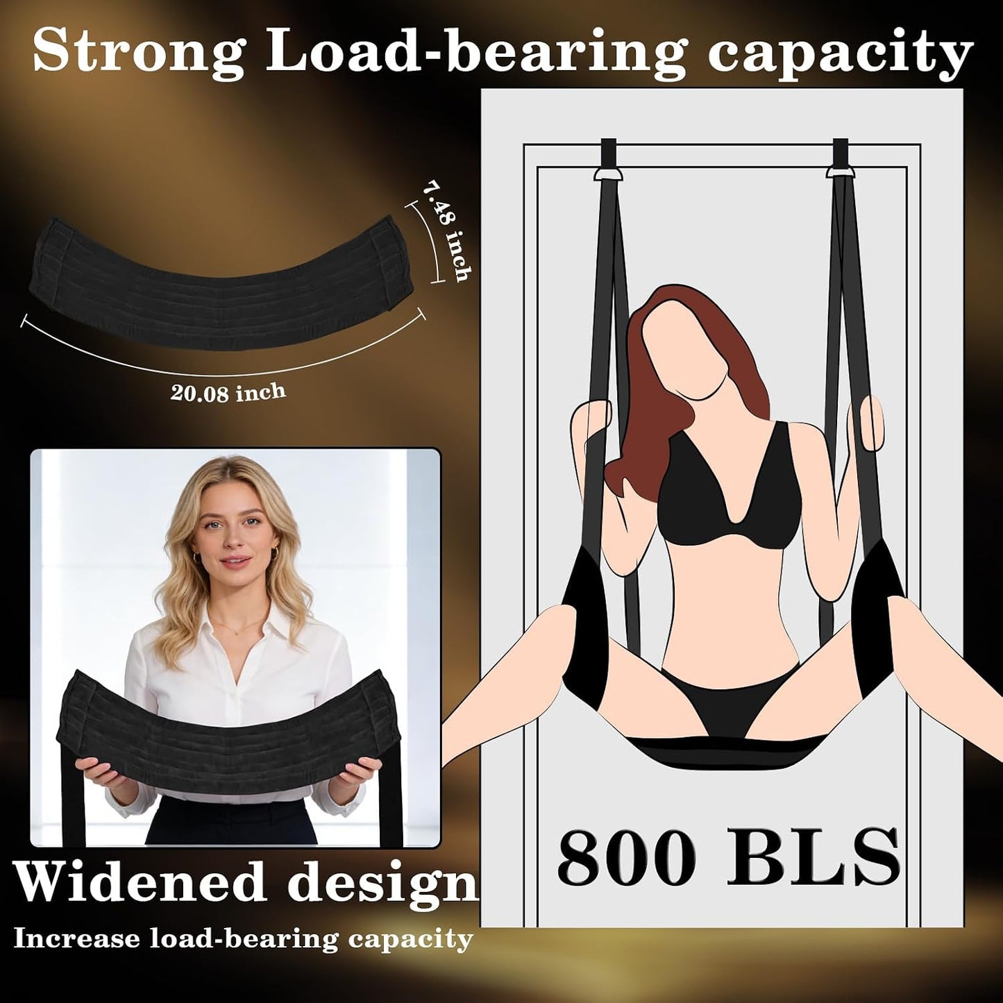 DarkHour Over-the-Door BDSM Sex Swing for Couples