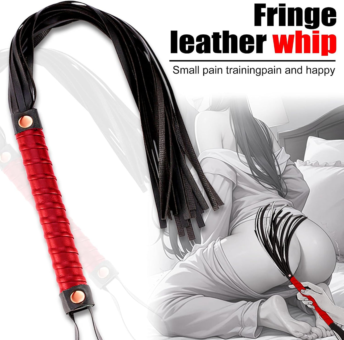 CrimsonRite 12-Piece BDSM Kit with Cuffs, Collar, Gag and Paddle