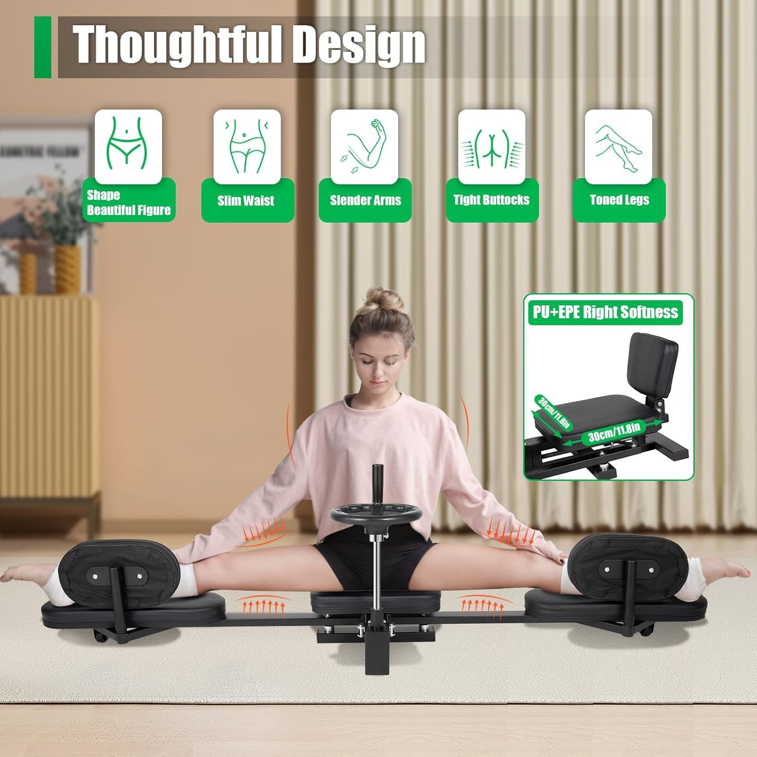 Leg Stretcher Split Machine for Dancers, Split Machine for Flexibility Adults, 180 Degrees Pro Leg Stretcher Split Machine，Stretch Machine for Home Gym