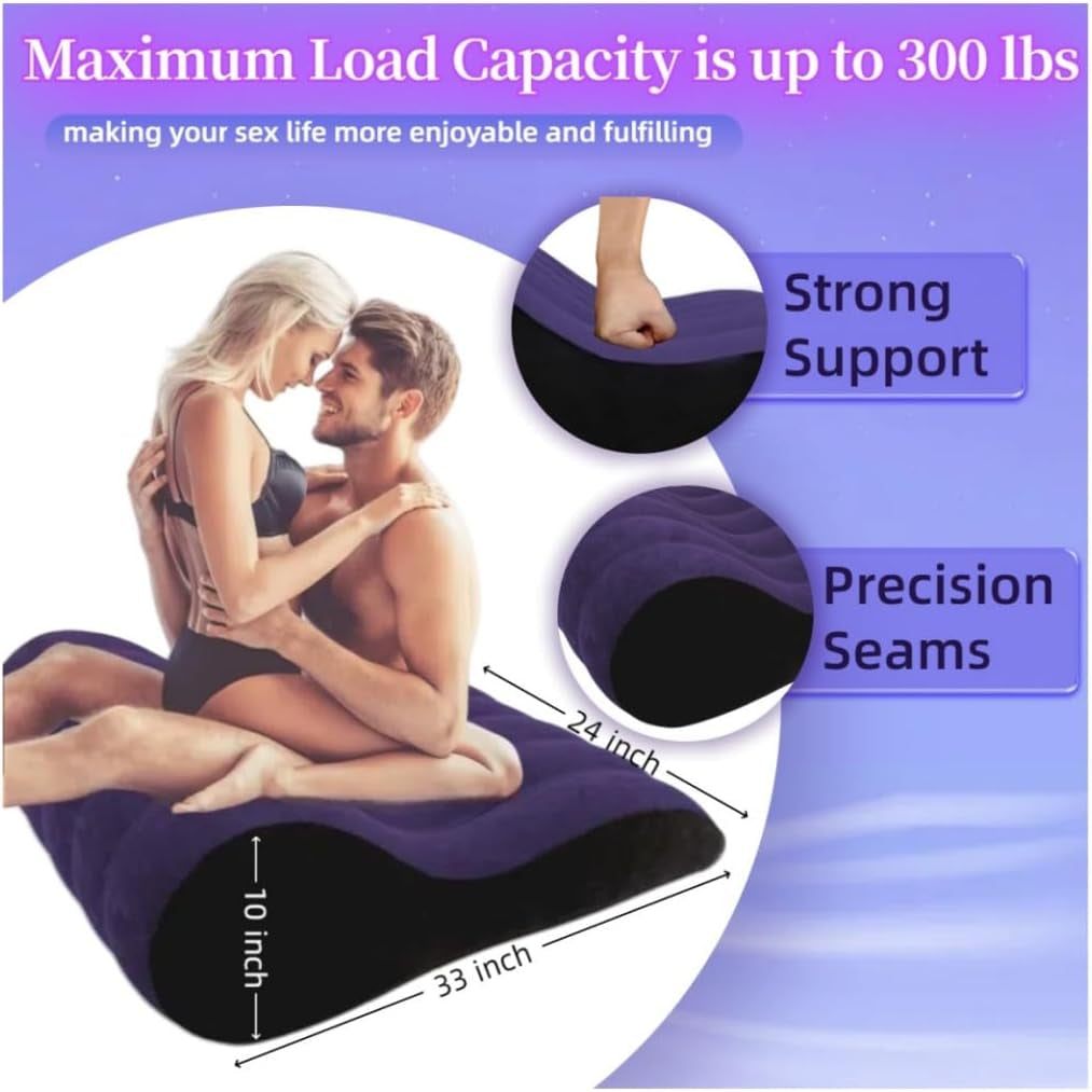 Sex Pillow Sofa Couples Sex Toys, Sex Furniture for Bedroom Inflatable Lounge Sex Chair, Sex Bed Things Body Support Cushion, Couple Female Sex Toys