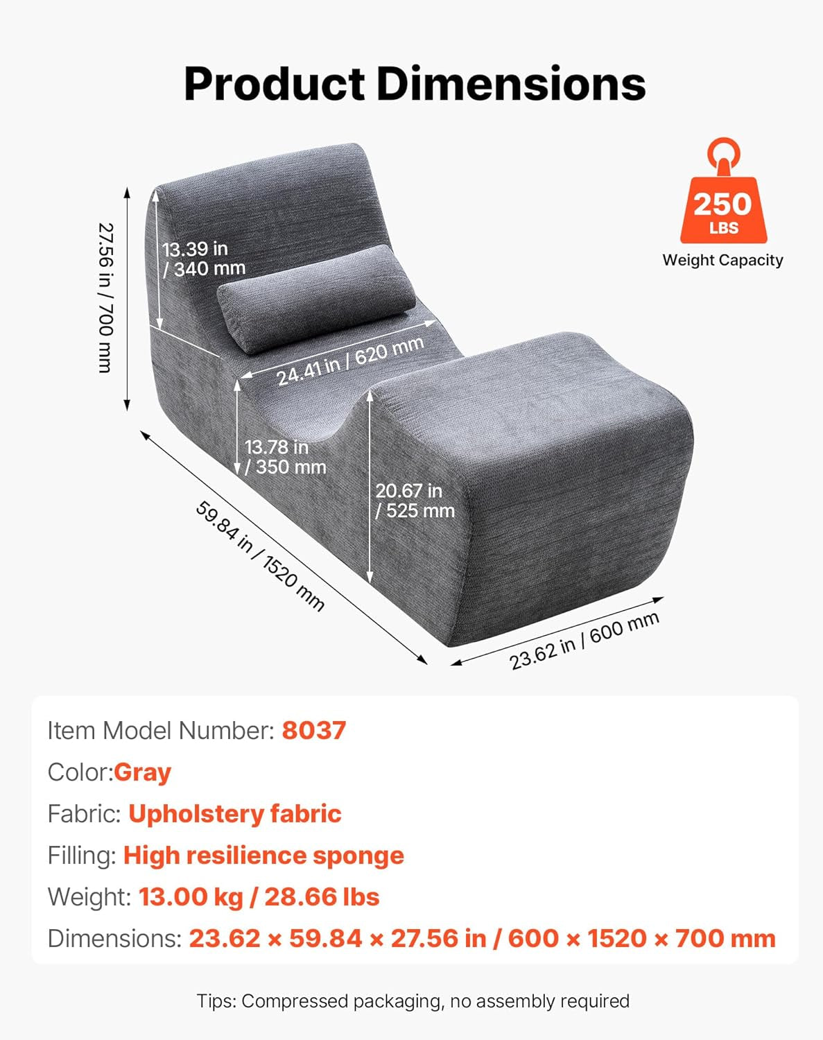 AshCurve Ergonomic Sex Position Chaise Lounge