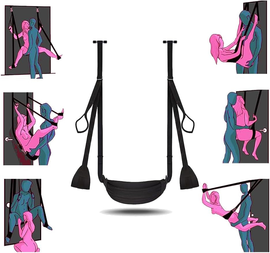 GateWay Door Sex Swing & Restraints Set – 2-in-1, Holds 300 Lbs