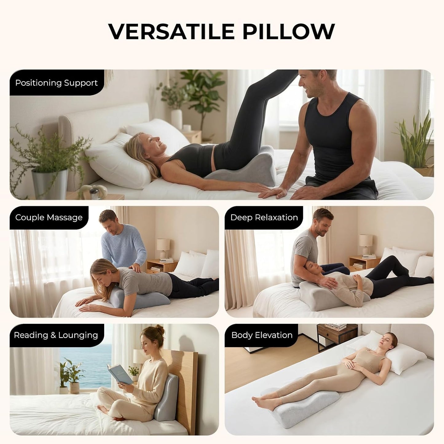 MoonLight Memory Foam 27° Sex Position Wedge Pillow