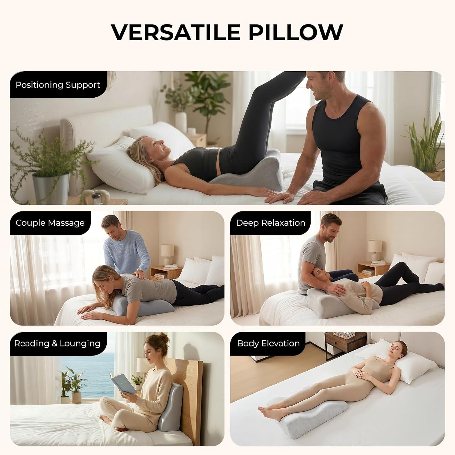 MoonLight Memory Foam 27° Sex Position Wedge Pillow